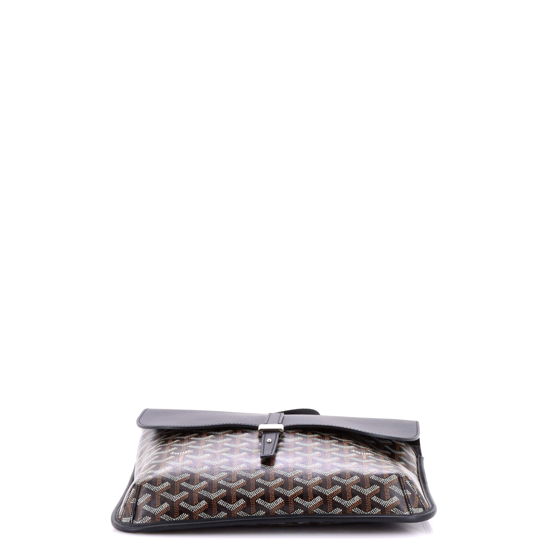 Coursier Messenger Bag Coated Canvas and Leather - Image 4
