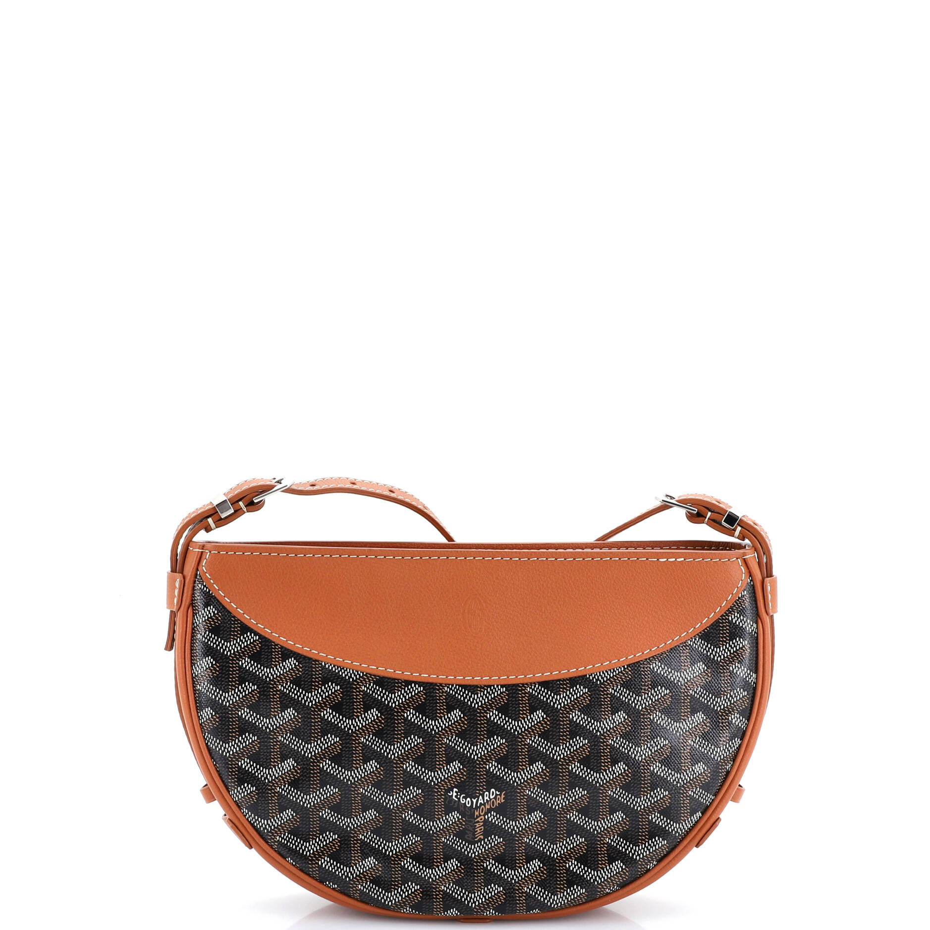 Hirondelle Shoulder Bag Coated Canvas and Leather - Image 3