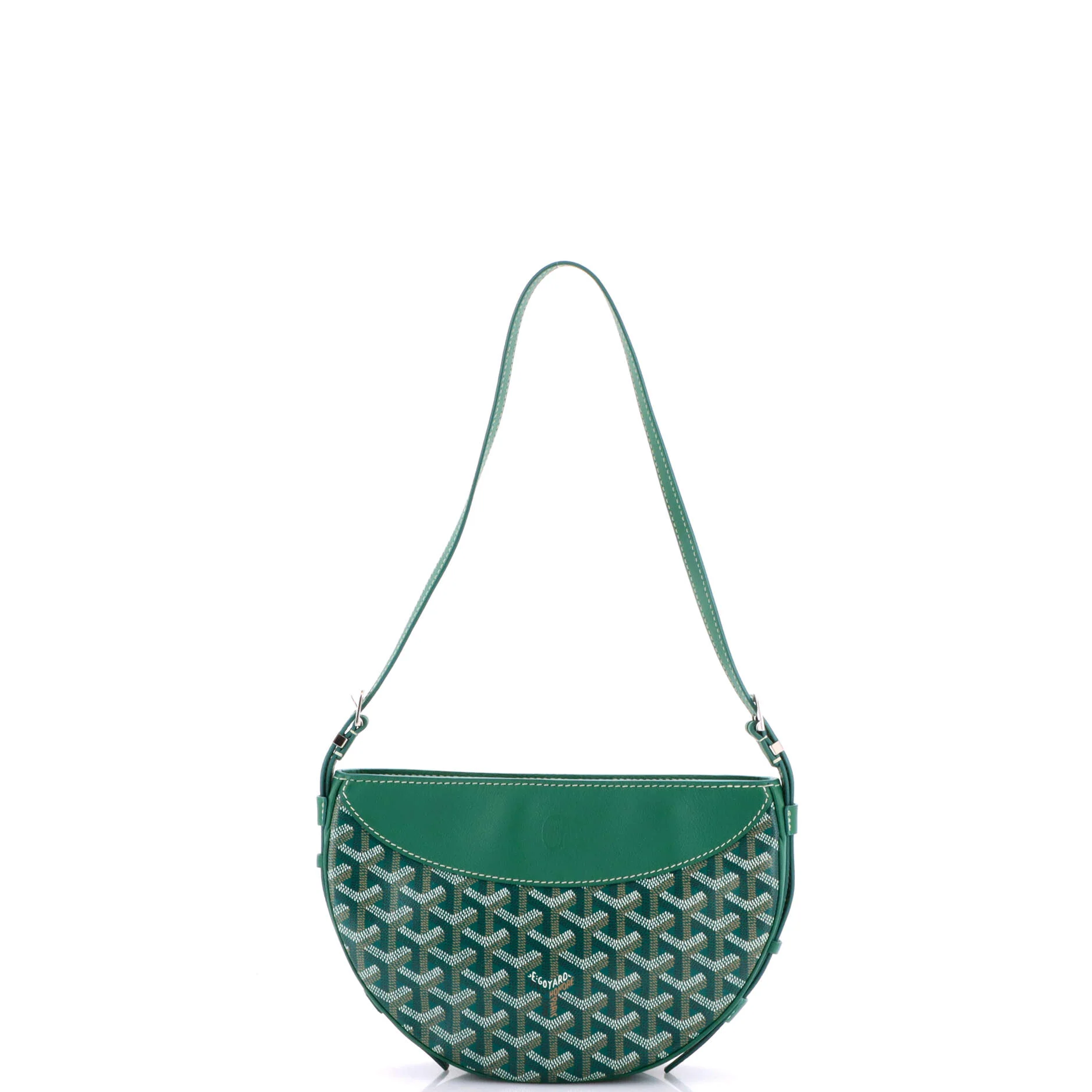 Hirondelle Shoulder Bag Coated Canvas and Leather - Image 3
