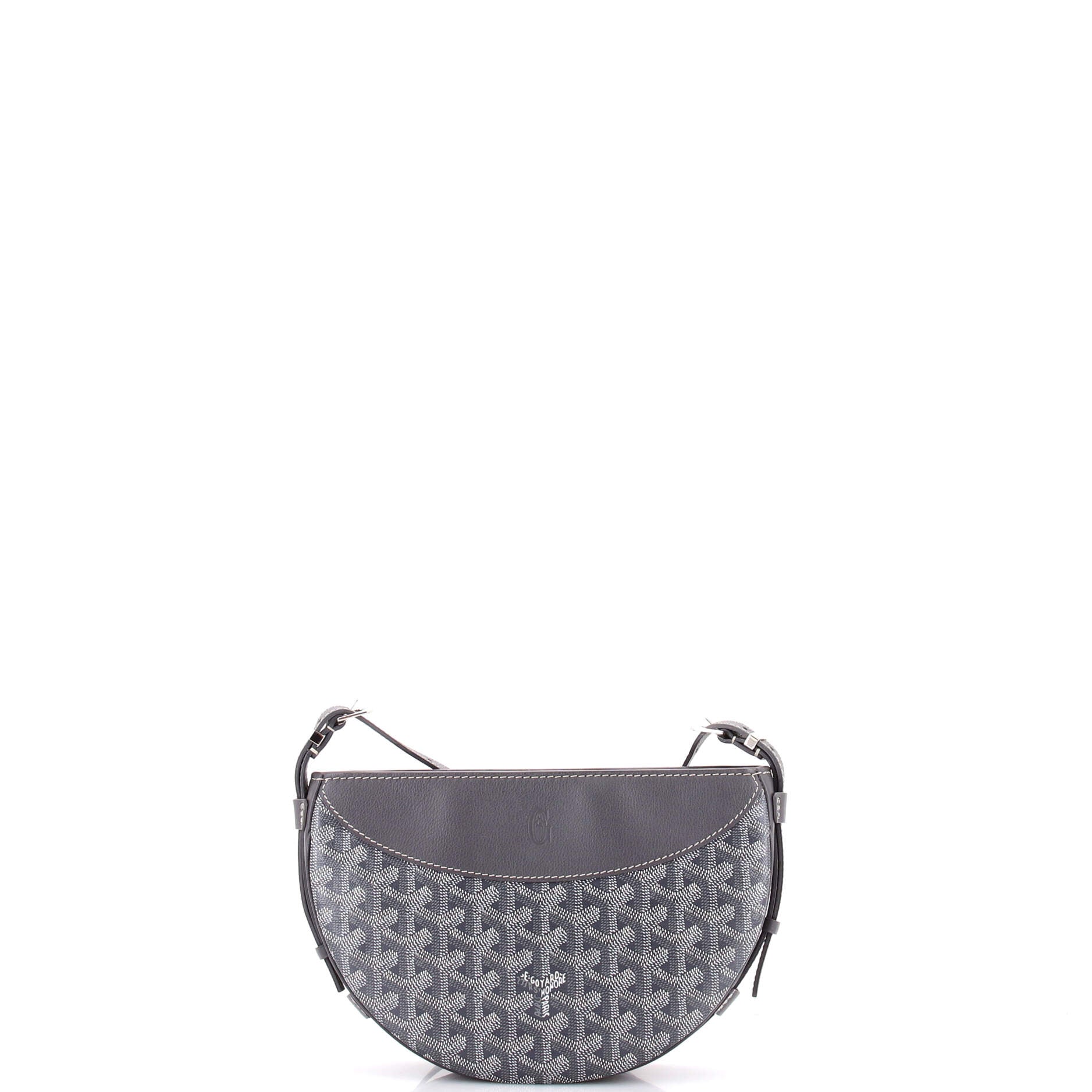 Hirondelle Shoulder Bag Coated Canvas and Leather