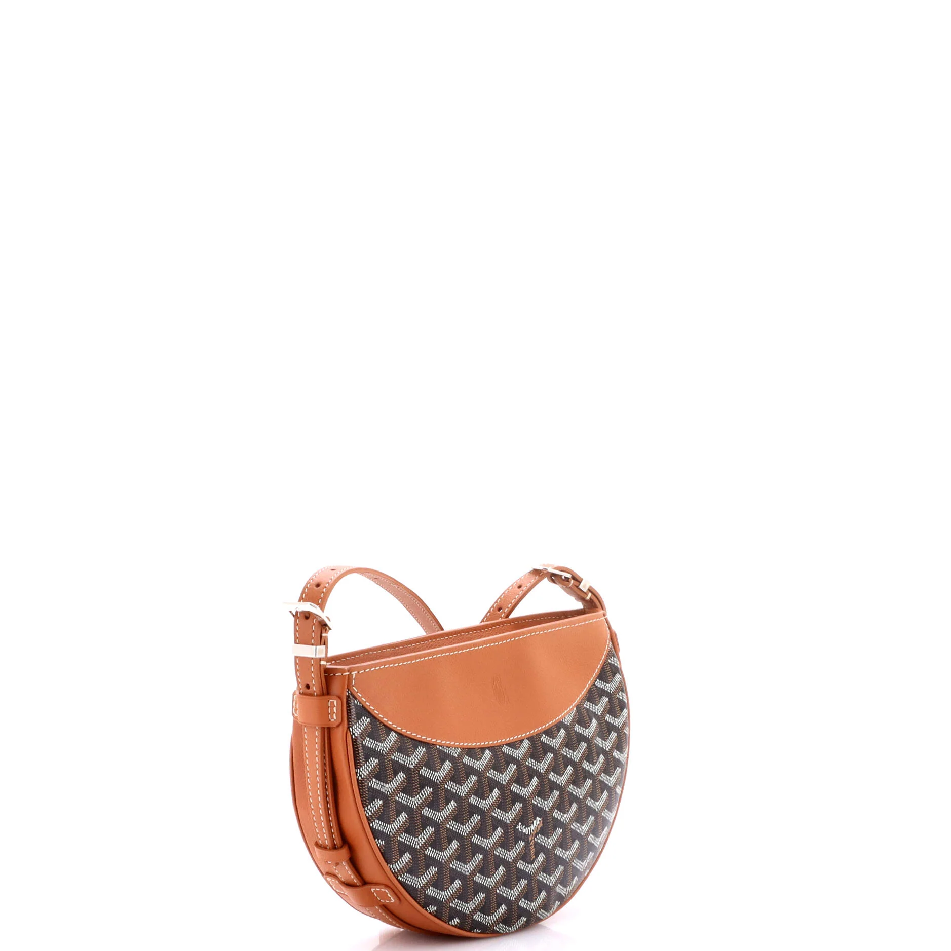Hirondelle Shoulder Bag Coated Canvas and Leather - Image 2