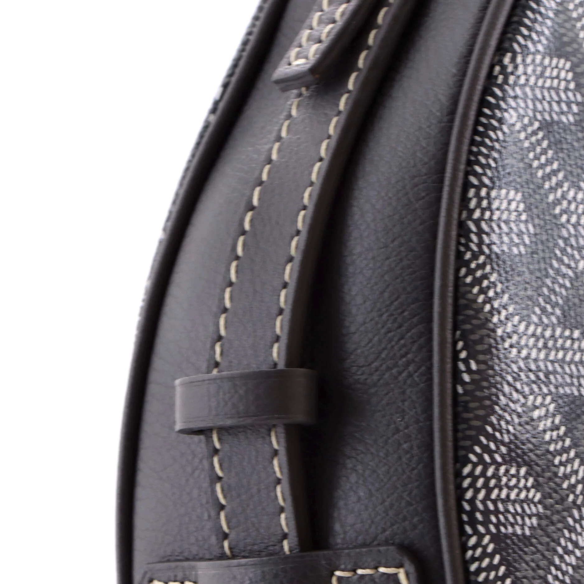 Hirondelle Shoulder Bag Coated Canvas and Leather - Image 6