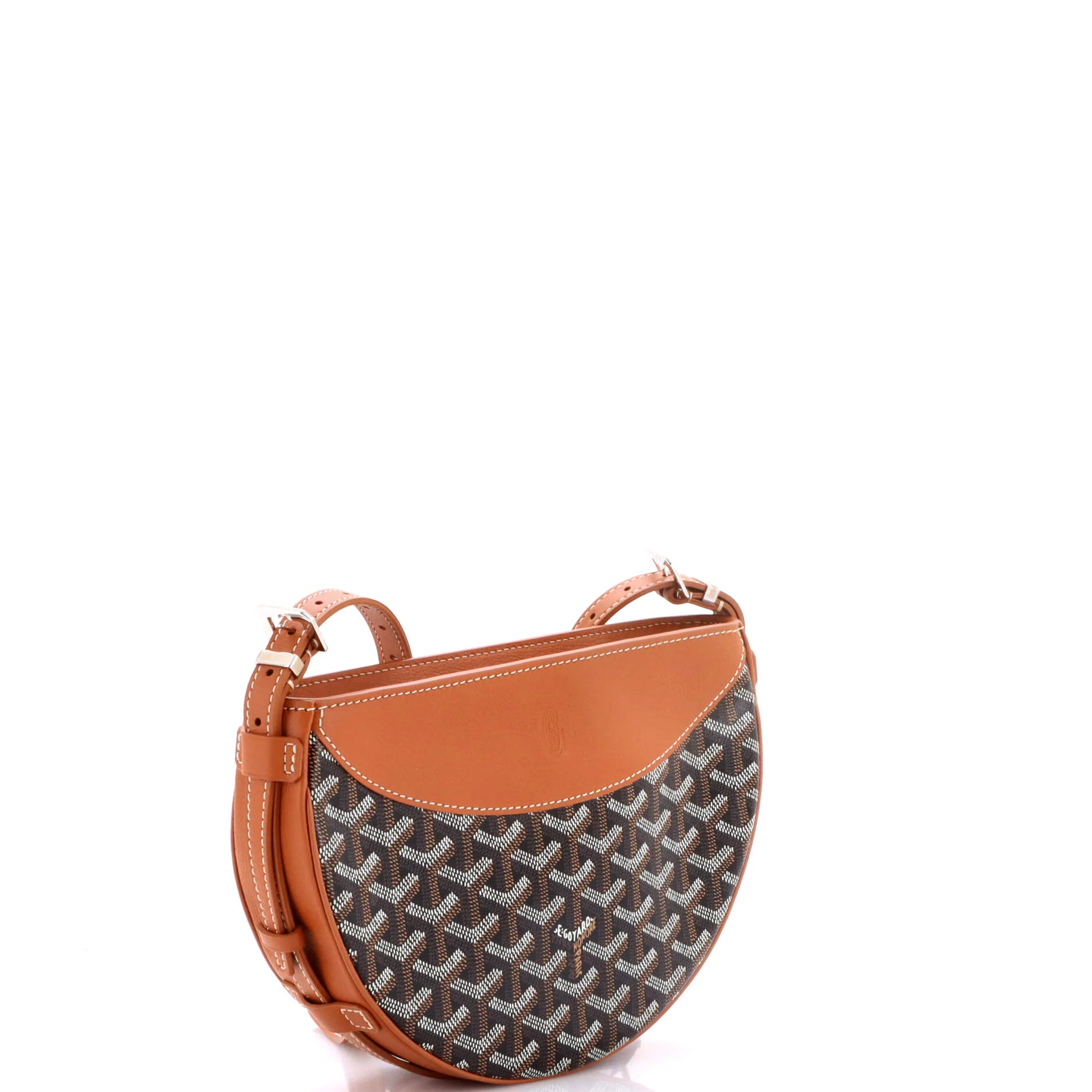 Hirondelle Shoulder Bag Coated Canvas and Leather - Image 2