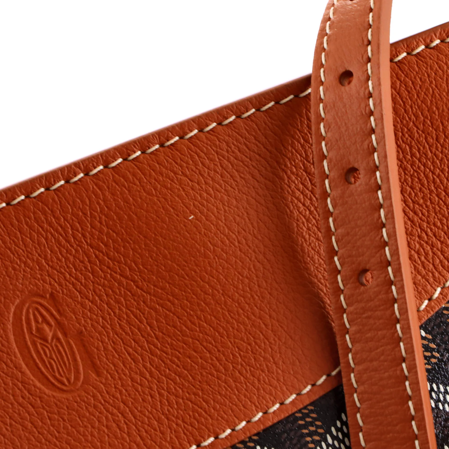 Hirondelle Shoulder Bag Coated Canvas and Leather - Image 6