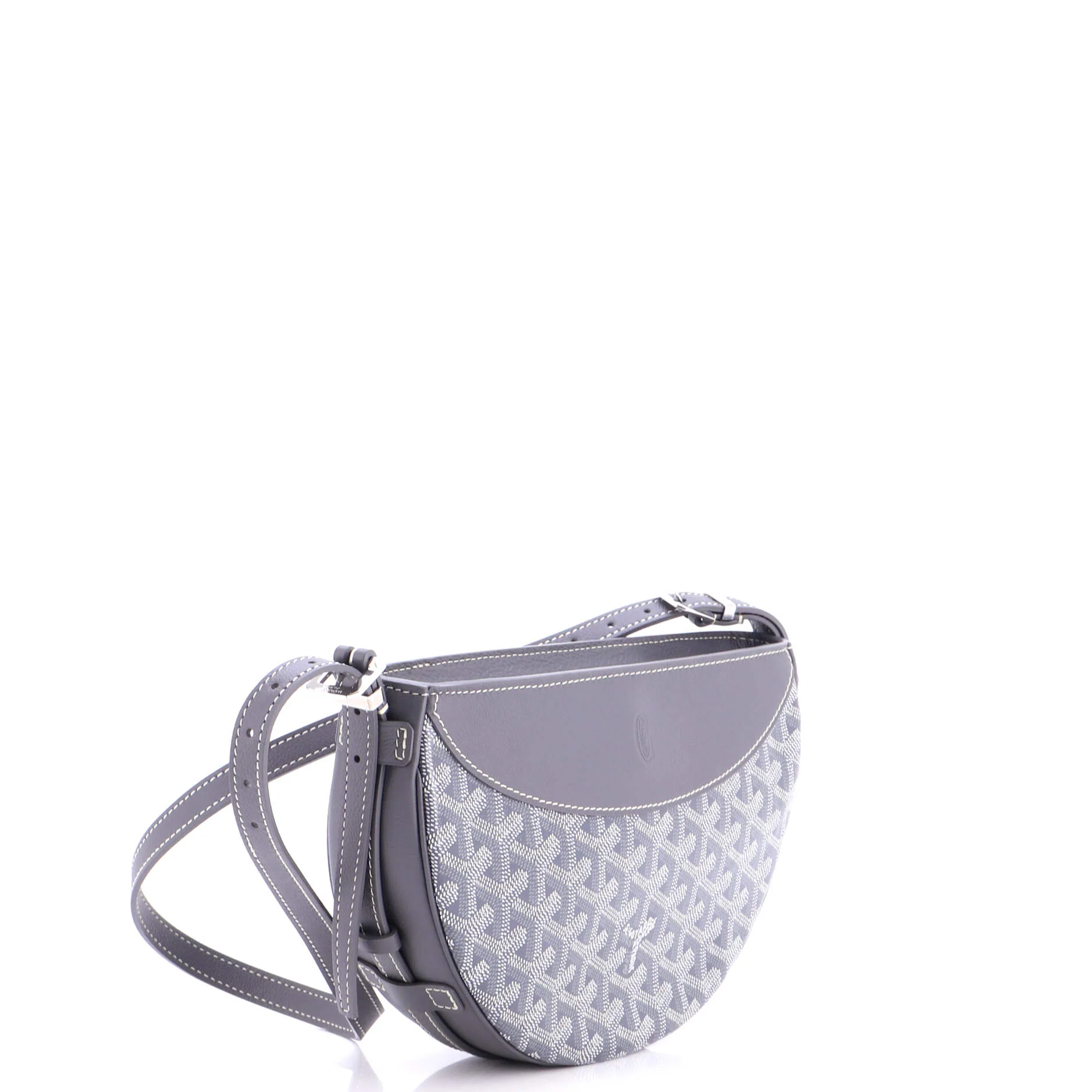 Hirondelle Shoulder Bag Coated Canvas and Leather - Image 2