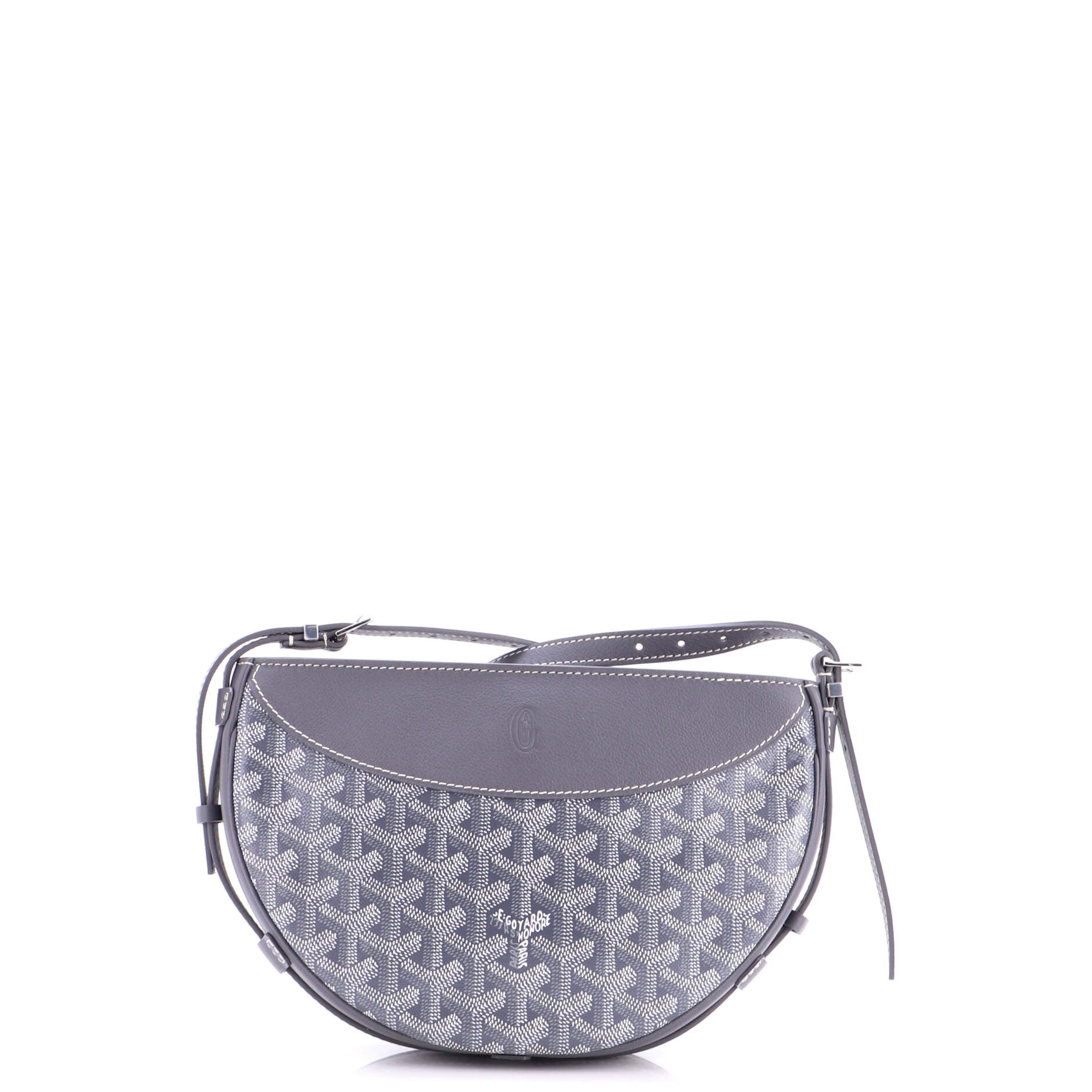 Hirondelle Shoulder Bag Coated Canvas and Leather - Image 3