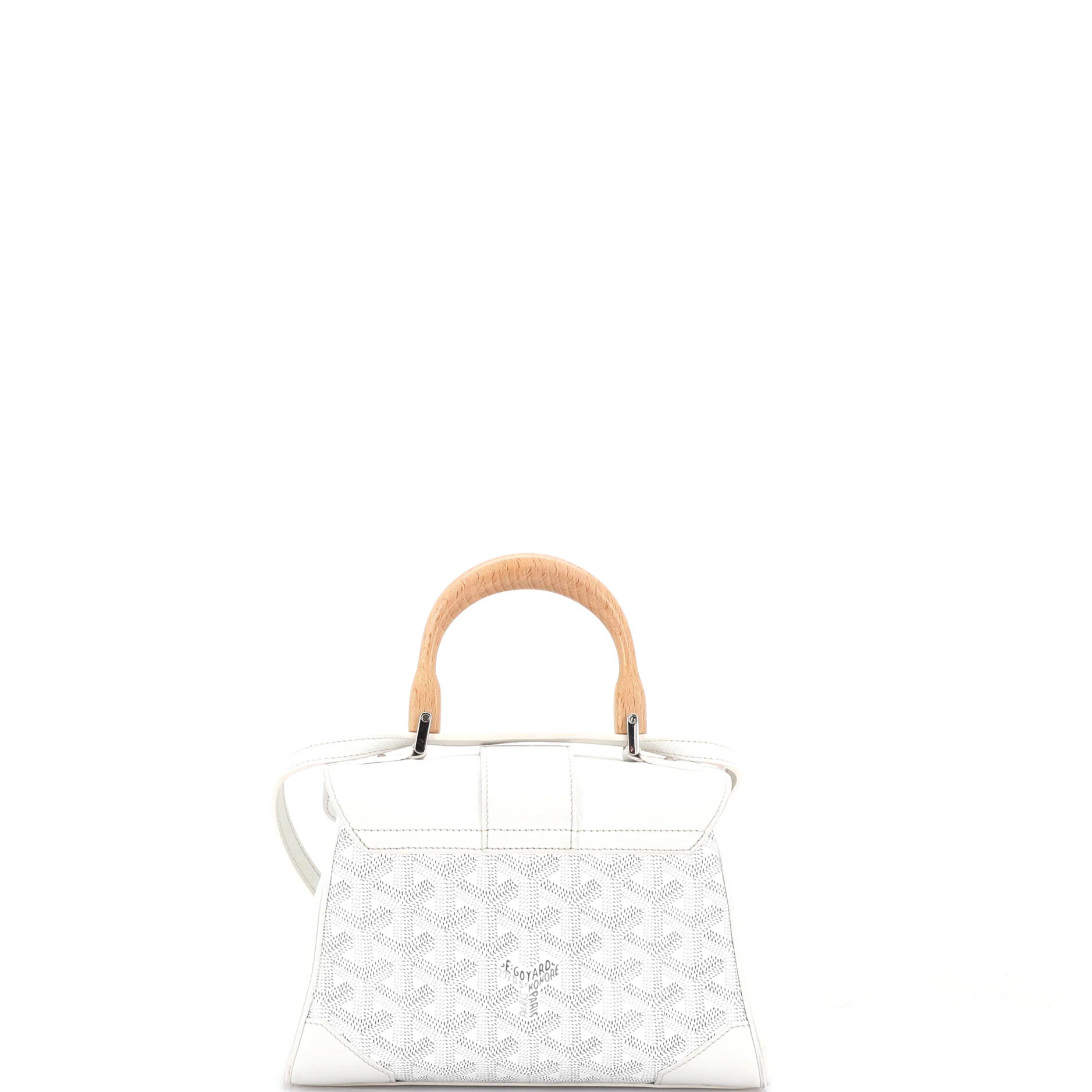 Saigon Top Handle Bag Coated Canvas with Leather Mini - Image 3