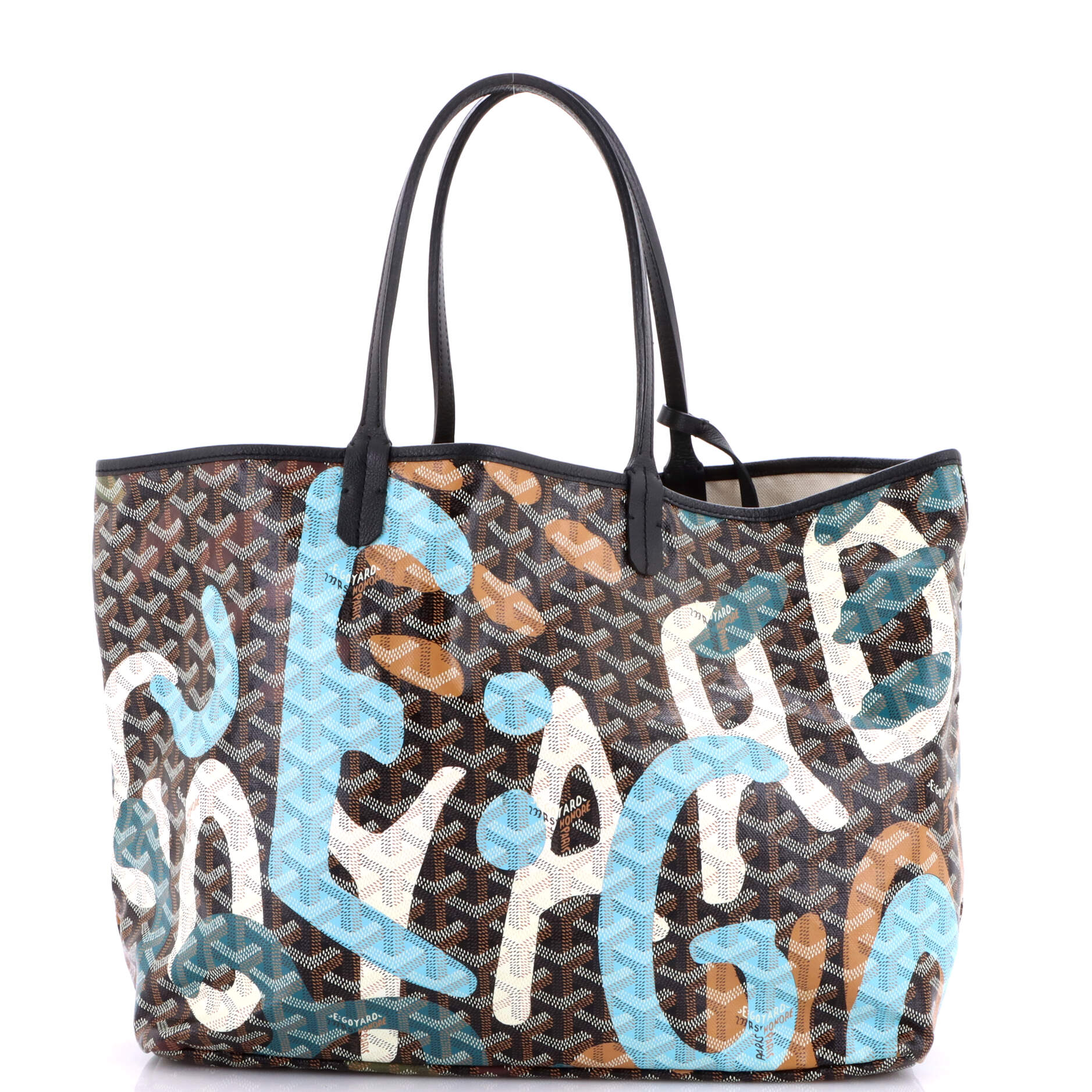 Saint Louis Tote Lettres Camouflage Coated Canvas PM