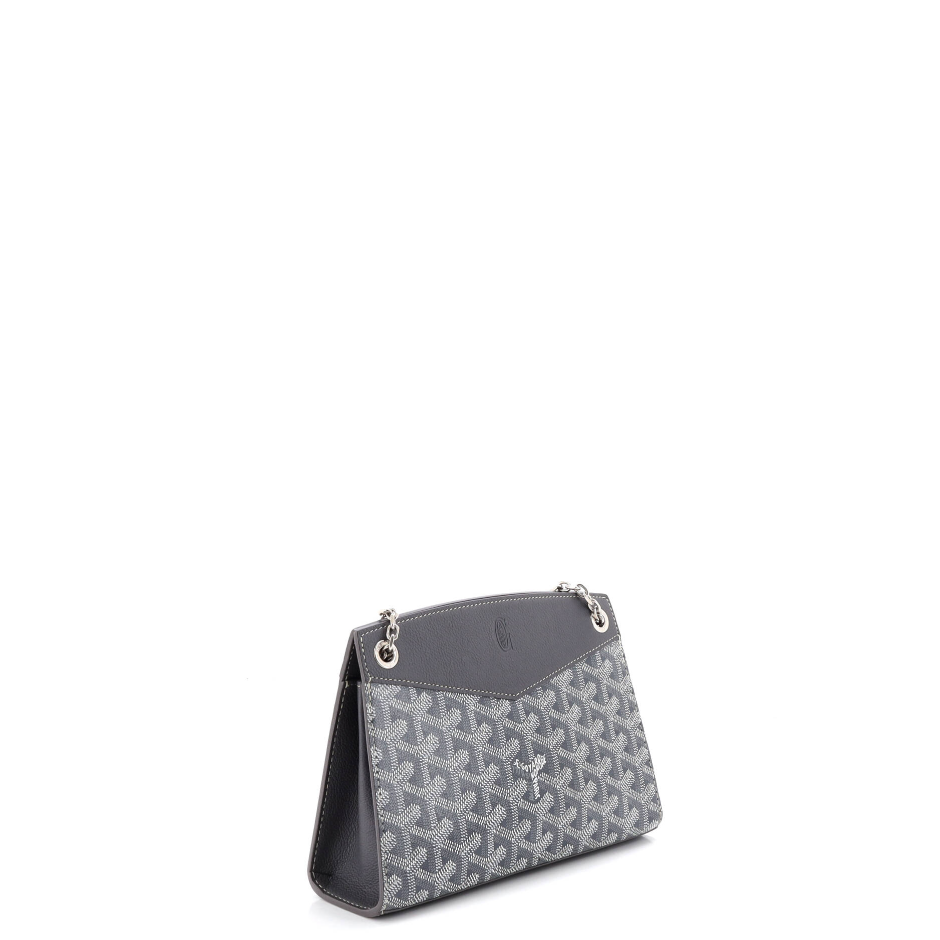 Structured Rouette Chain Shoulder Bag Coated Canvas Mini - Image 2
