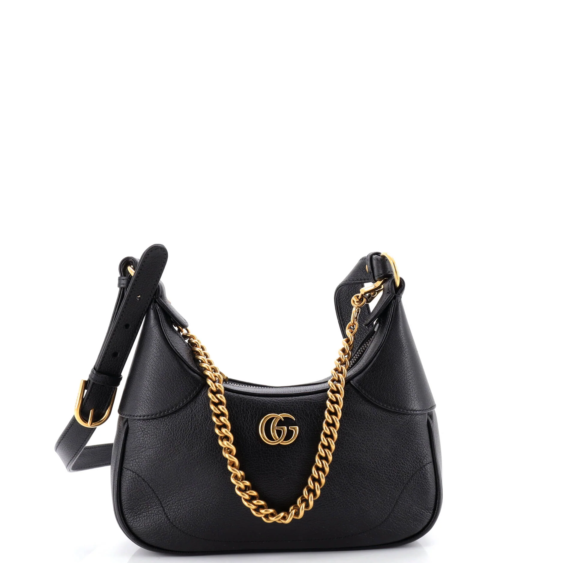 Aphrodite Zip Shoulder Bag Leather Small
