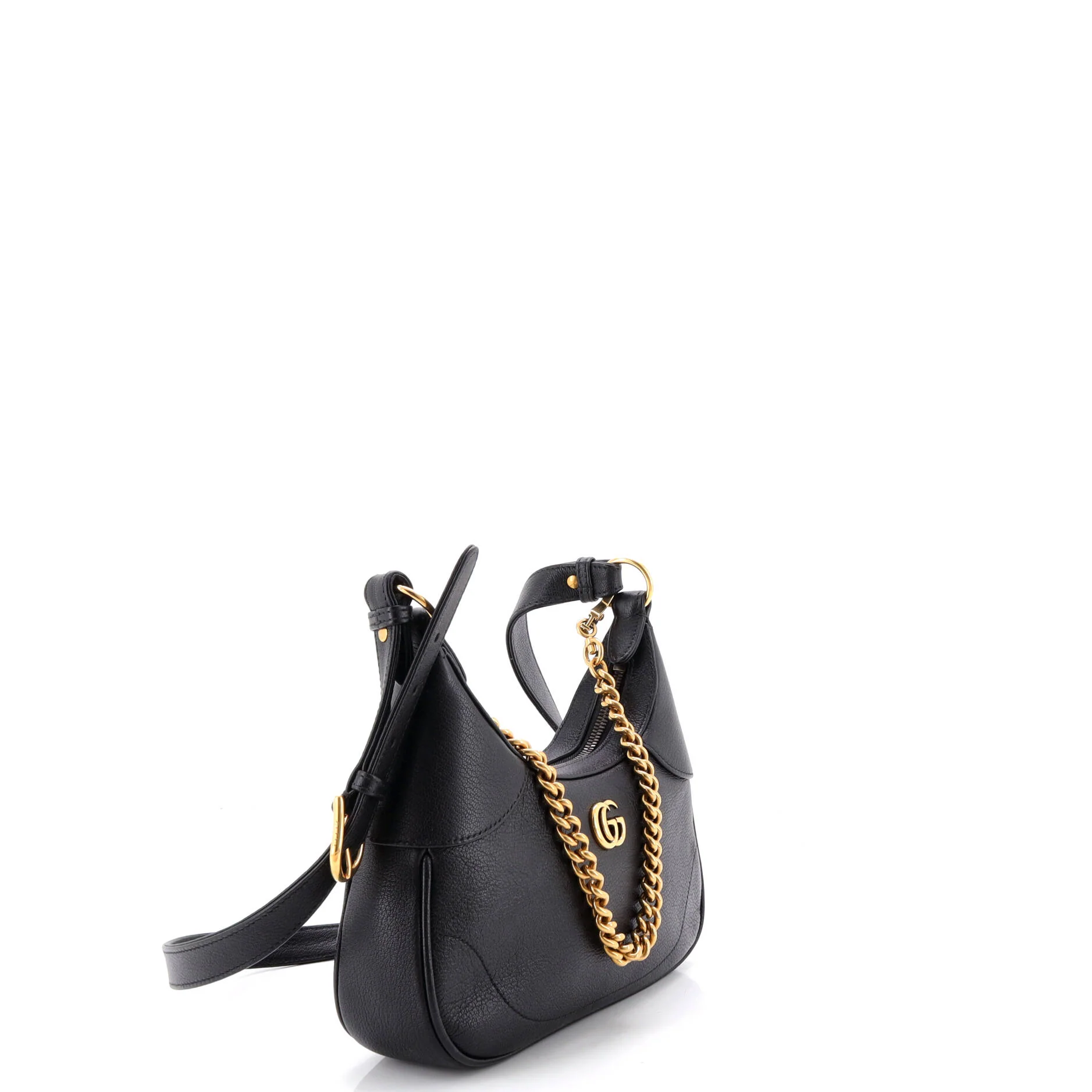 Aphrodite Zip Shoulder Bag Leather Small - Image 2