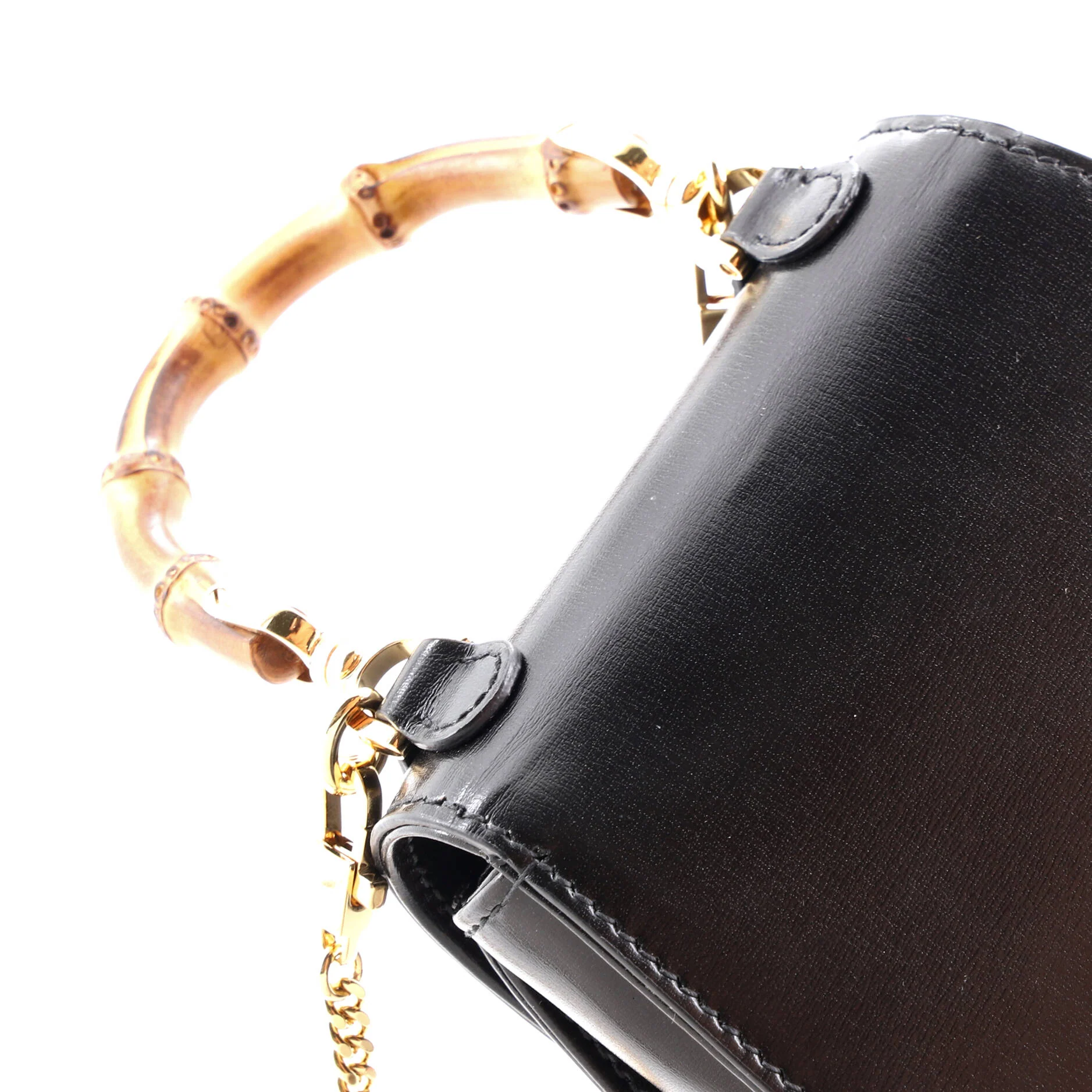 Bamboo 1947 Top Handle Bag Leather Super Mini - Image 7