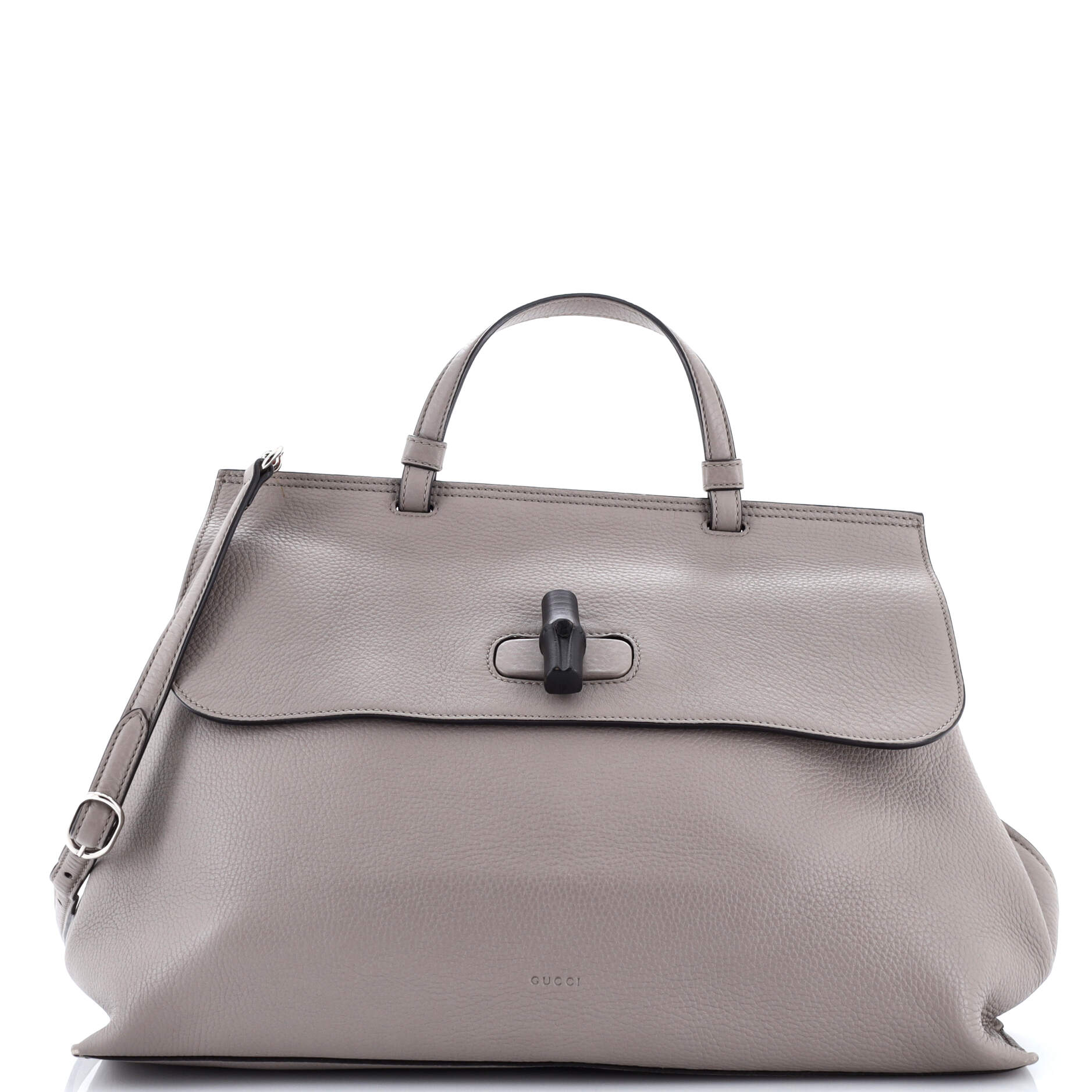 Bamboo Daily Top Handle Bag Leather Large
