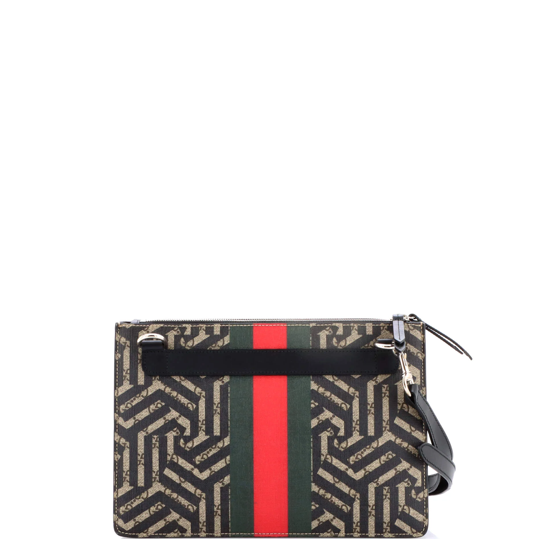 Bee Web Zip Messenger Bag Caleido GG Coated Canvas Small - Image 3
