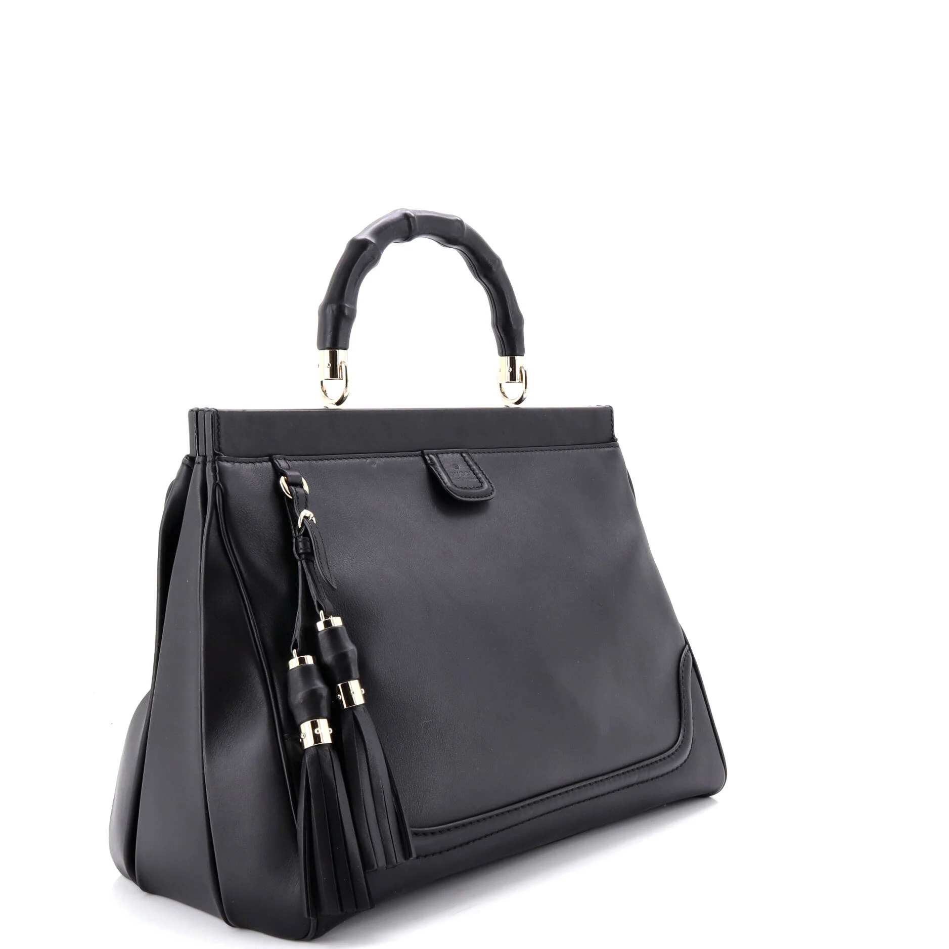 Bold Bamboo Top Handle Bag Leather - Image 2