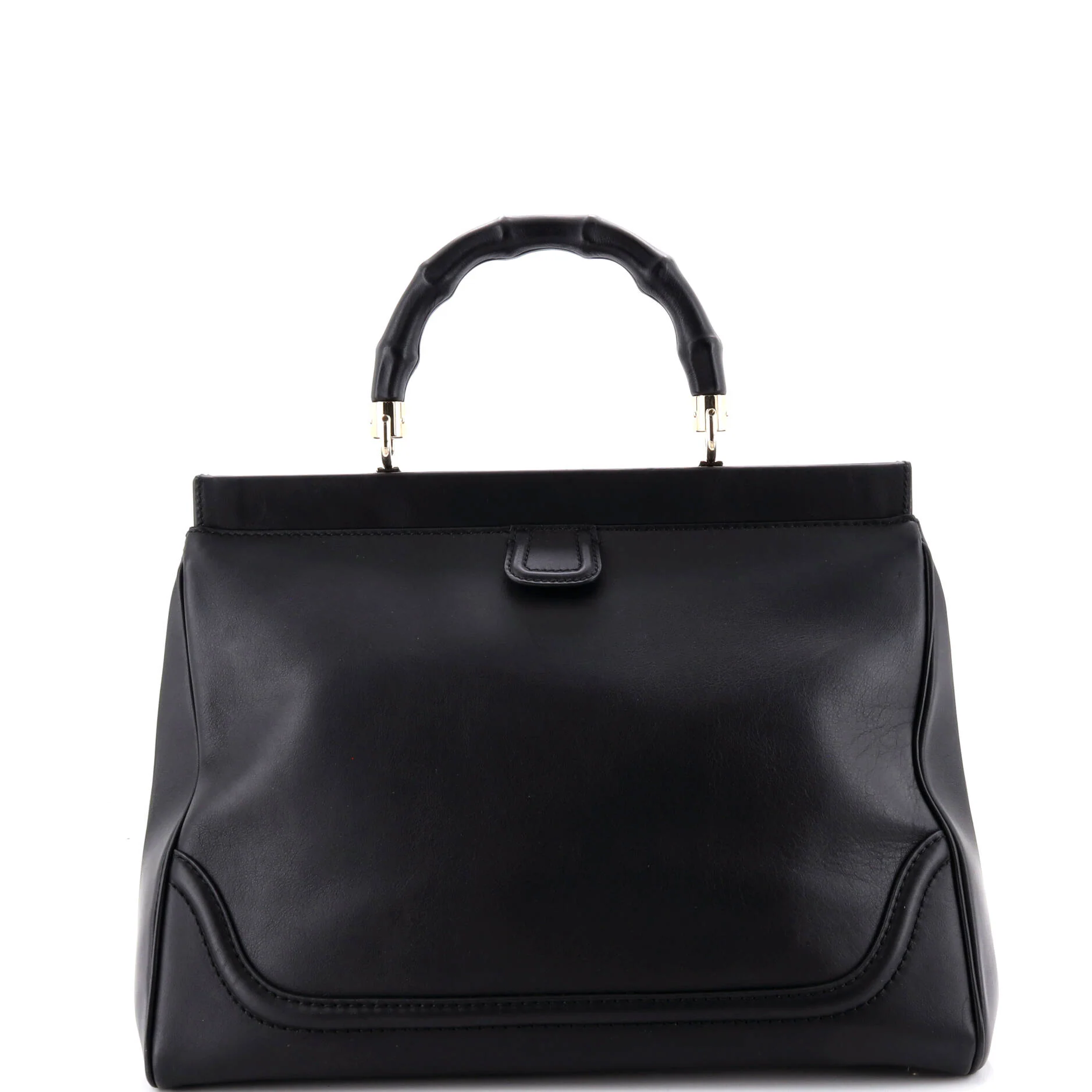 Bold Bamboo Top Handle Bag Leather - Image 3