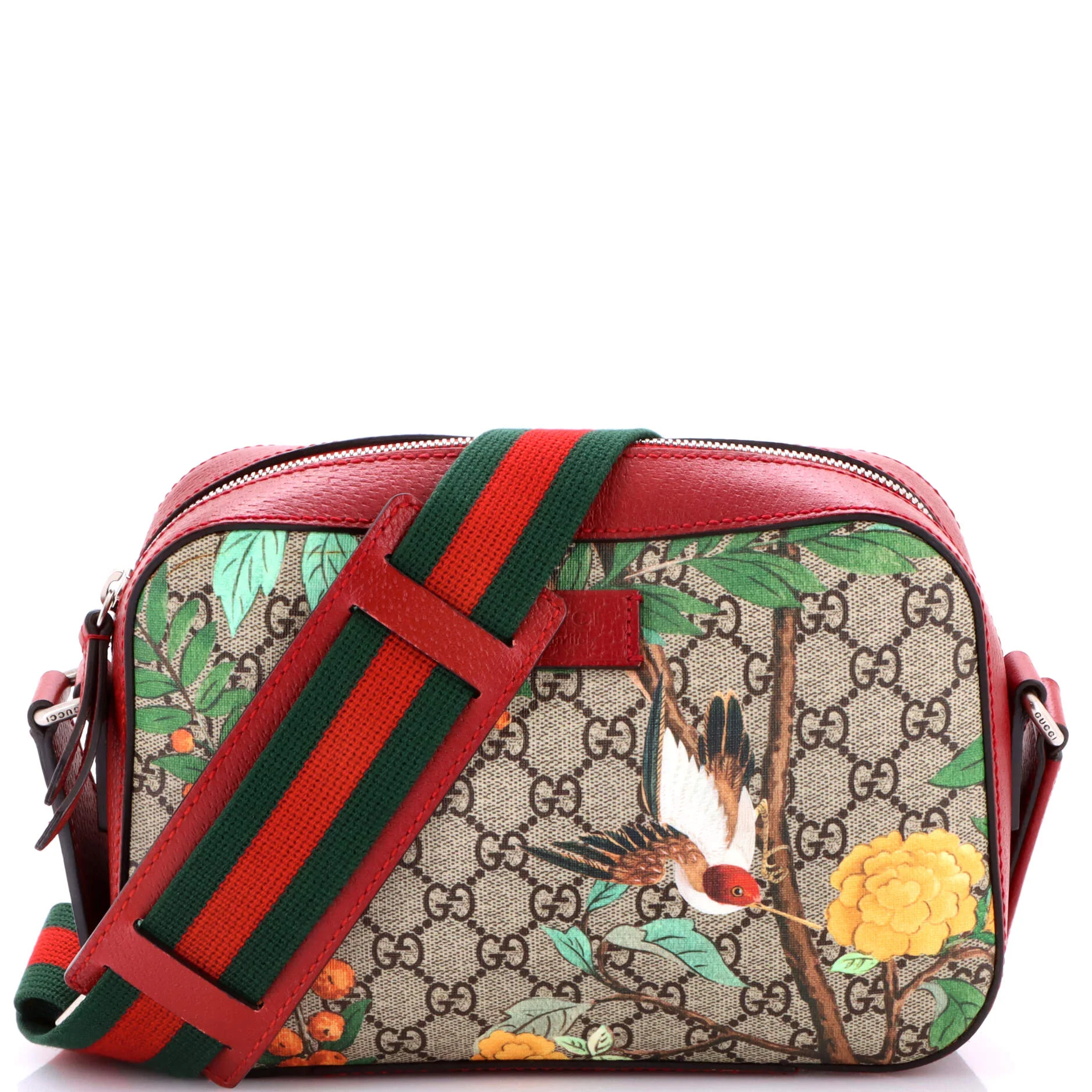Camera Shoulder Bag Tian Print GG Coated Canvas Medium