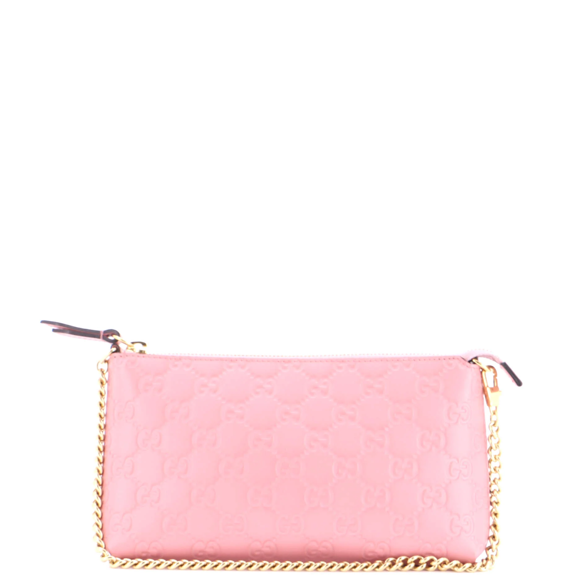 Chain Wristlet Wallet Guccissima Leather