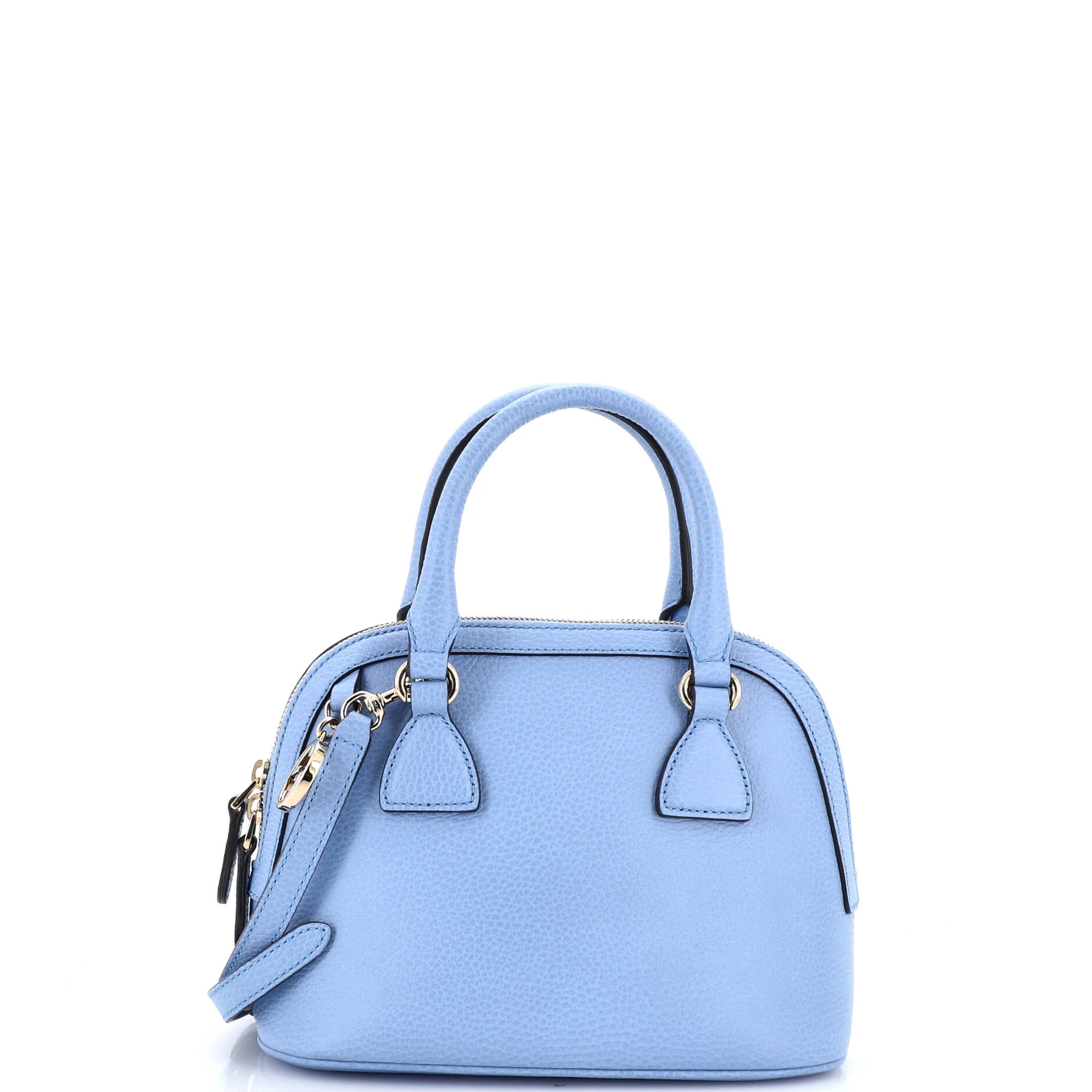 Convertible Dome Satchel Leather Mini