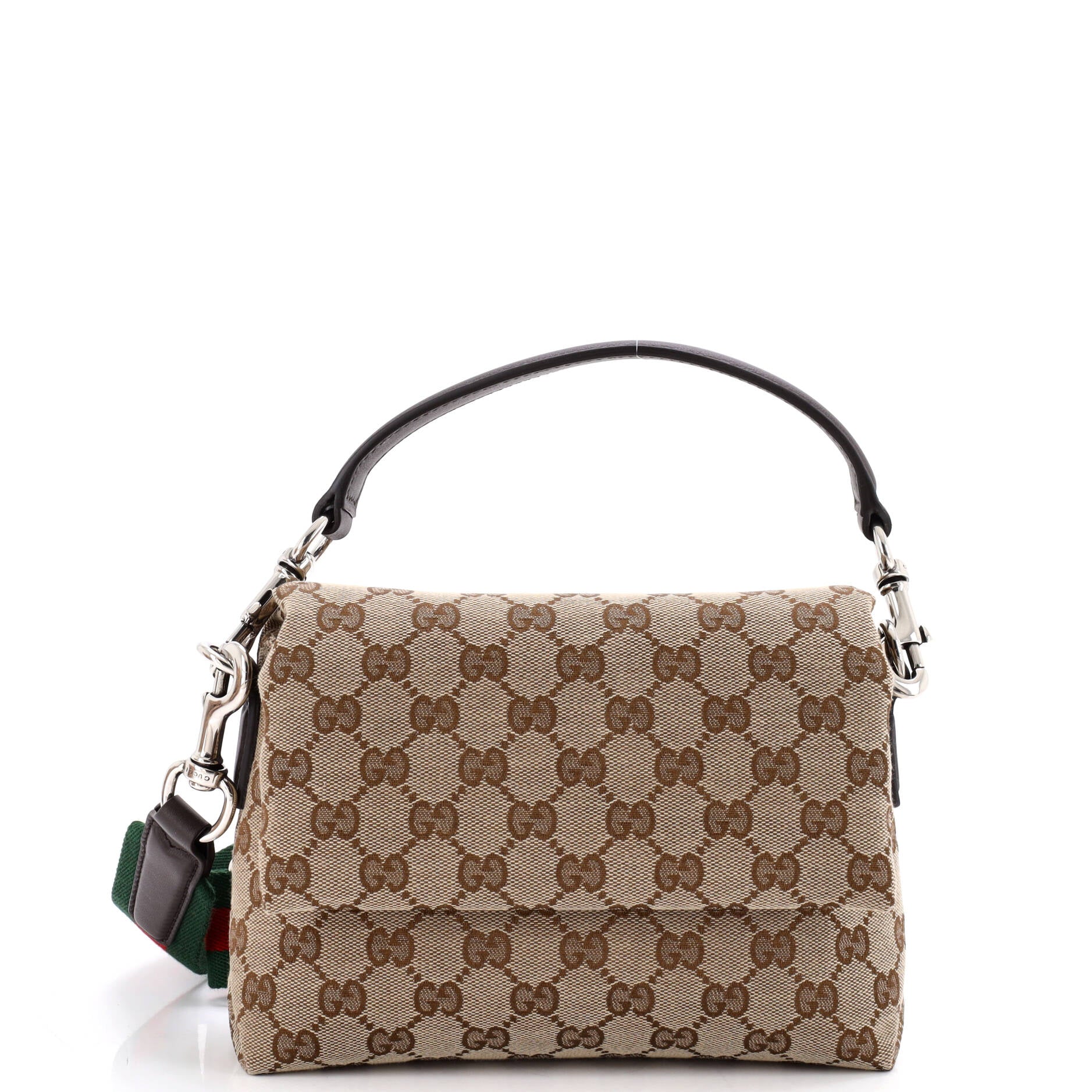 Convertible Flap Crossbody Bag GG Canvas Small