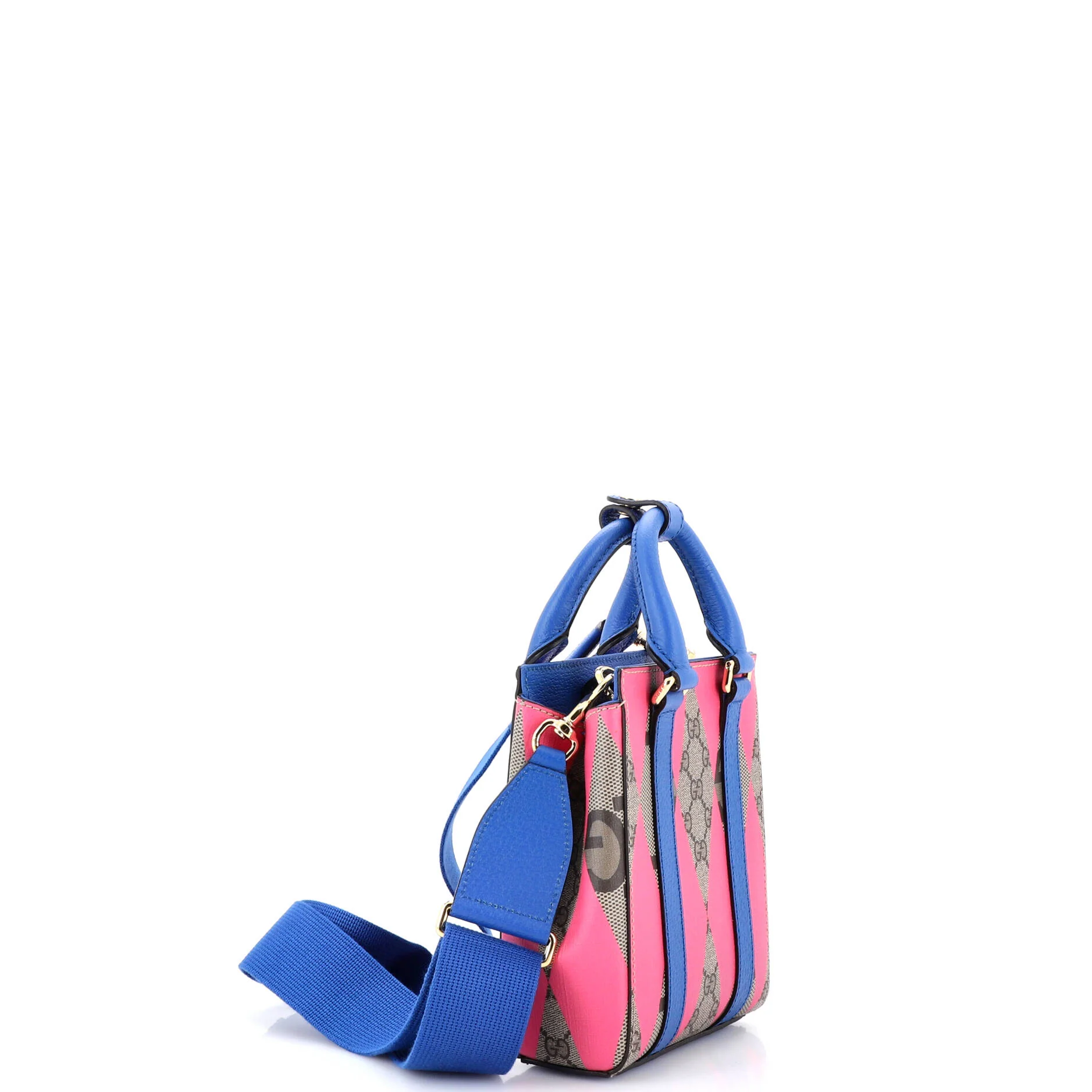 Convertible Open Tote Rhombus GG Coated Canvas with Leather Mini - Image 2
