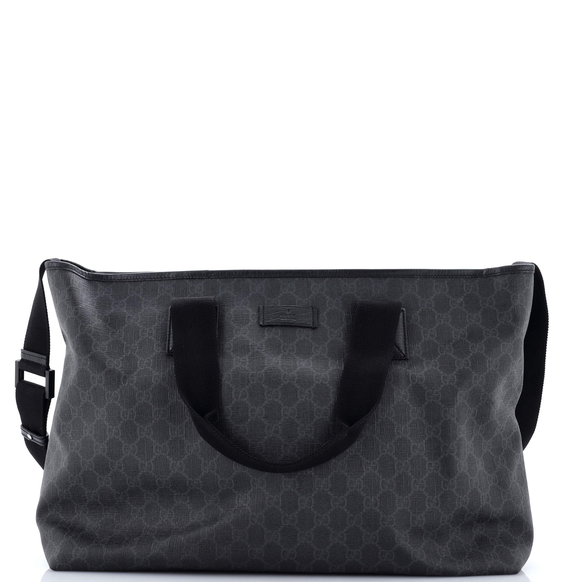 Convertible Travel Zip Tote GG Coated Canvas Large