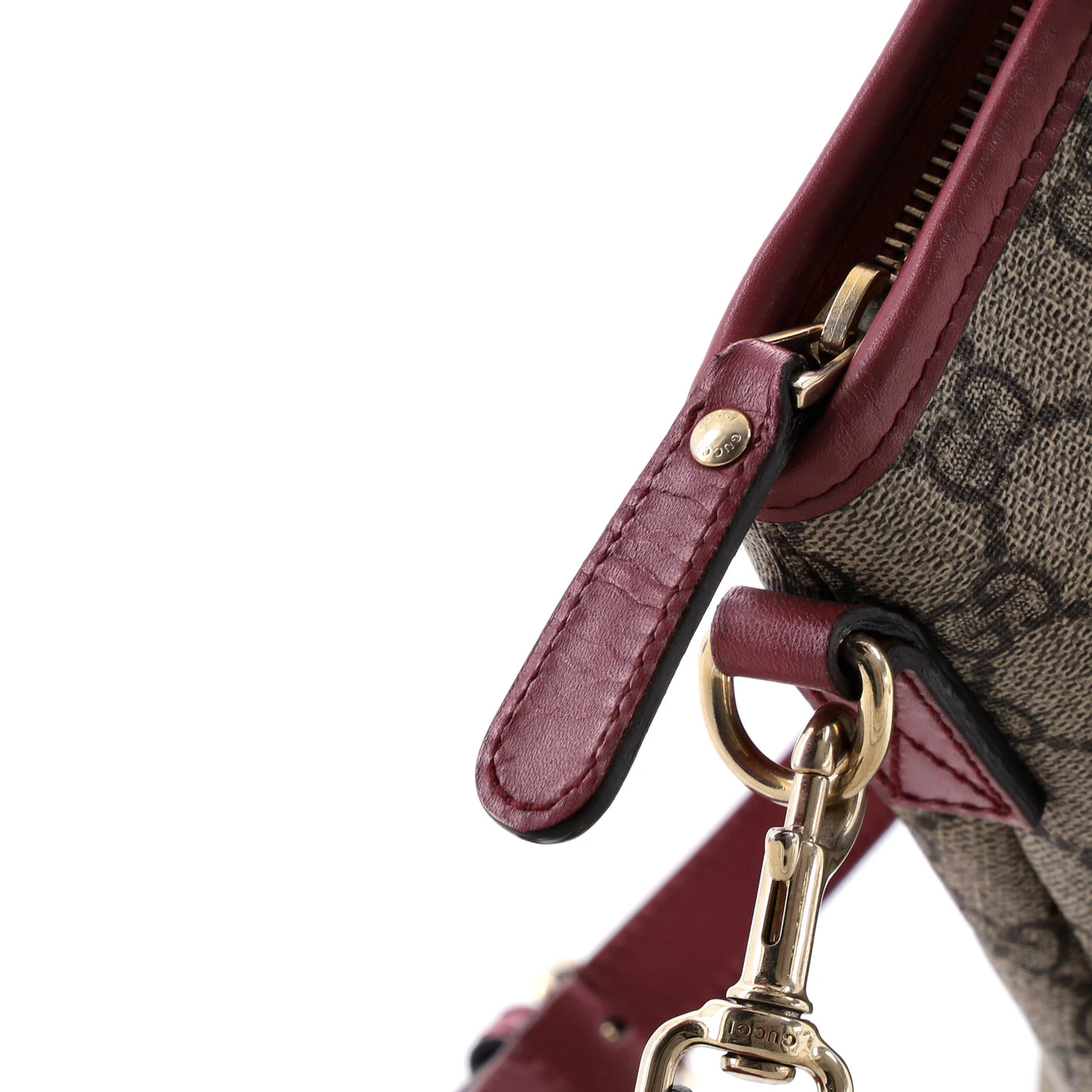 Convertible Zip Tote GG Coated Canvas with Leather Small - Image 6