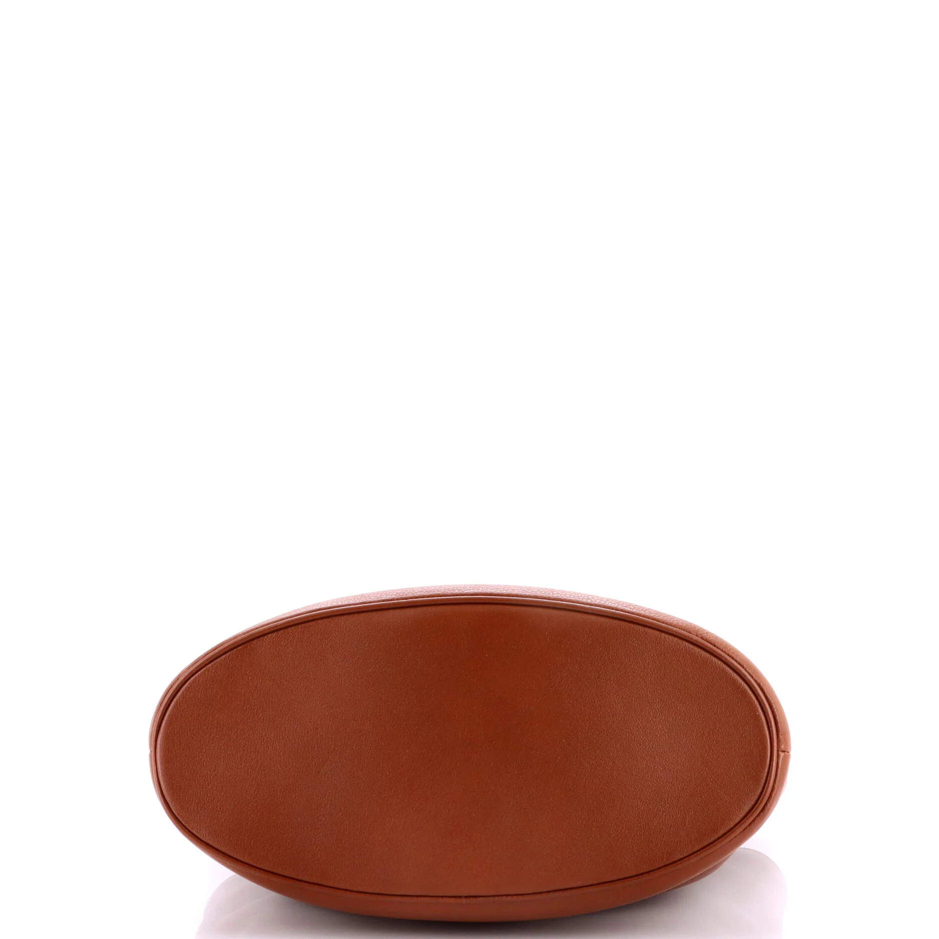 Diana Bamboo Handle Round Tote Leather Medium - Image 4