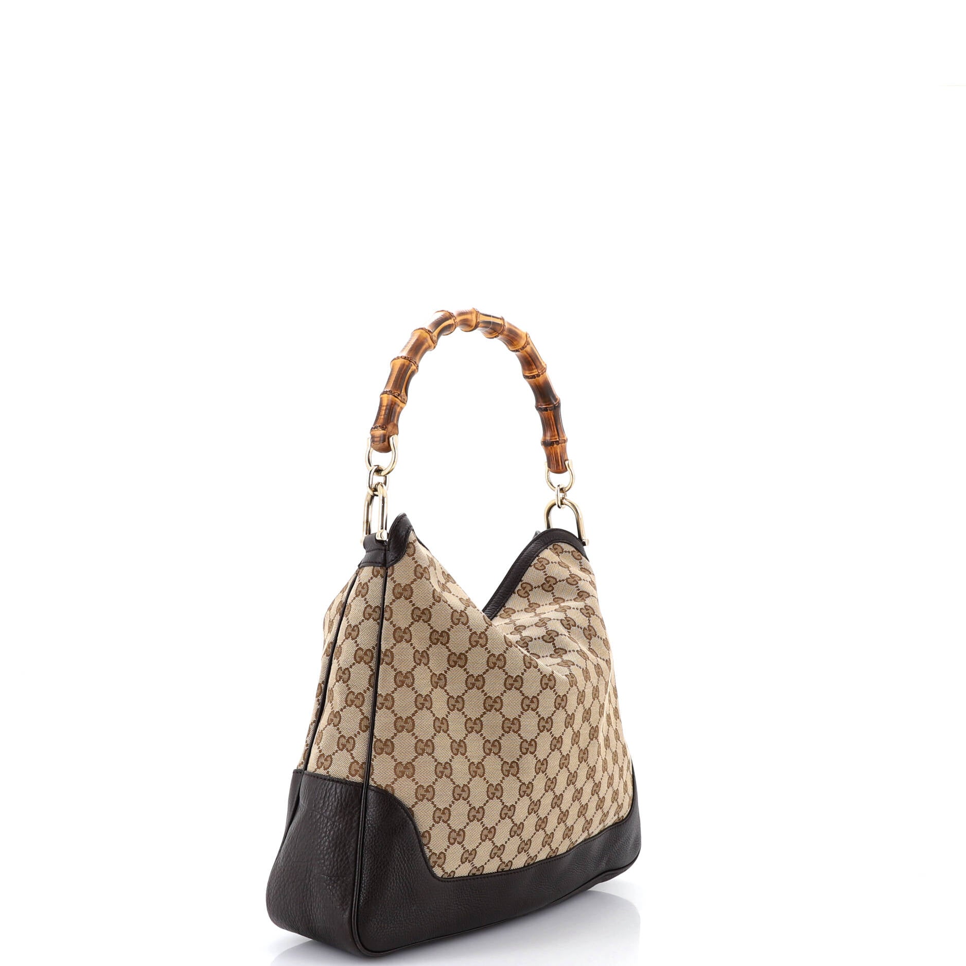 Diana Bamboo Shoulder Bag GG Canvas Medium - Image 2