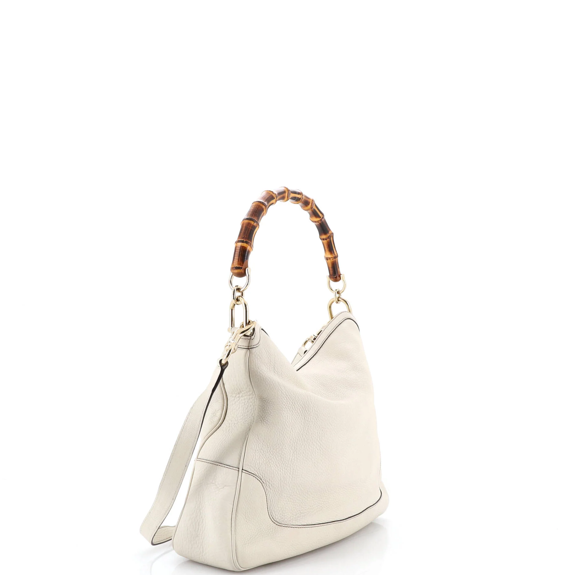 Diana Bamboo Shoulder Bag Leather Medium - Image 2
