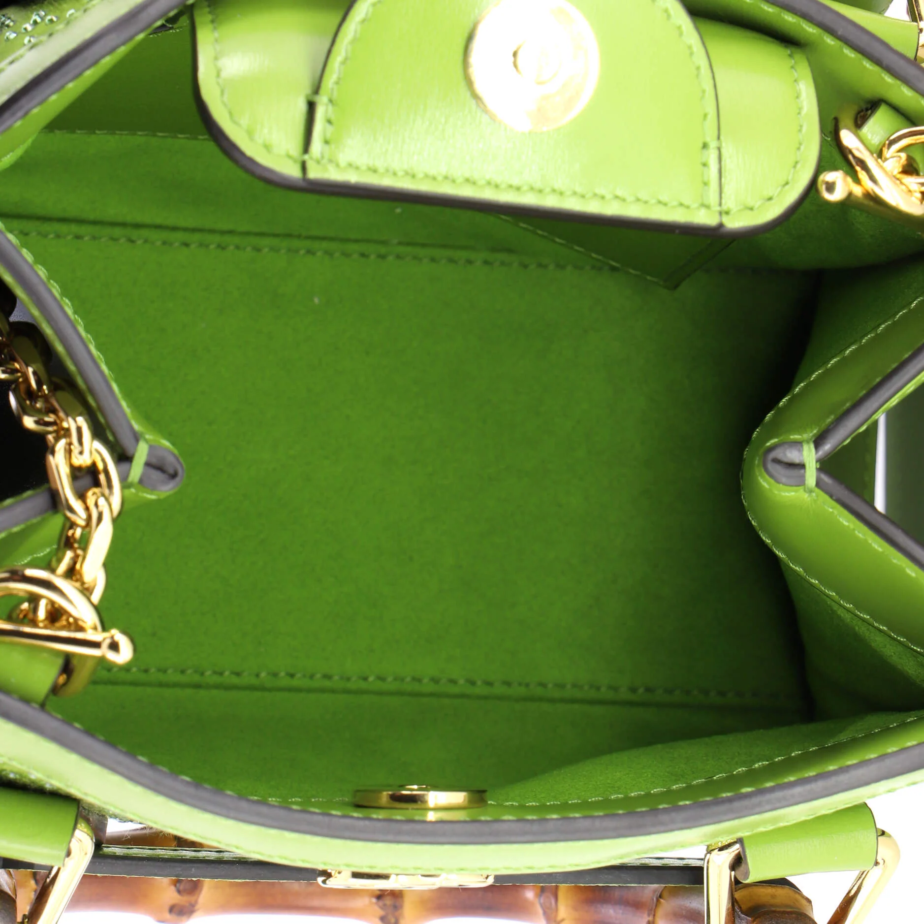 Diana NM Bamboo Handle Tote Crystal Embellished GG Canvas Mini - Image 5