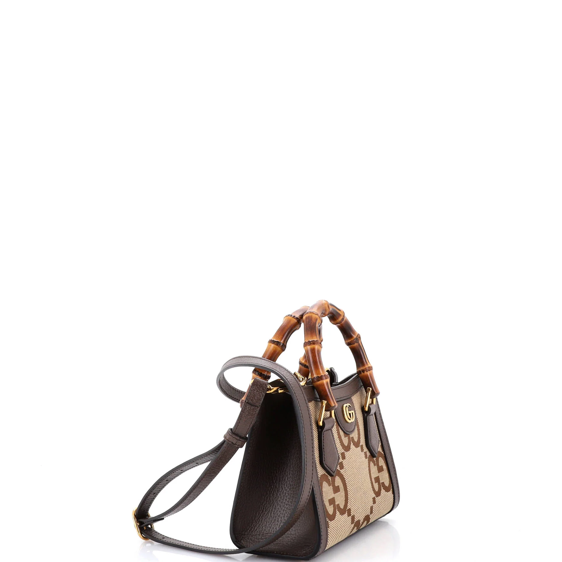 Diana NM Bamboo Handle Tote Jumbo GG Canvas Mini - Image 2