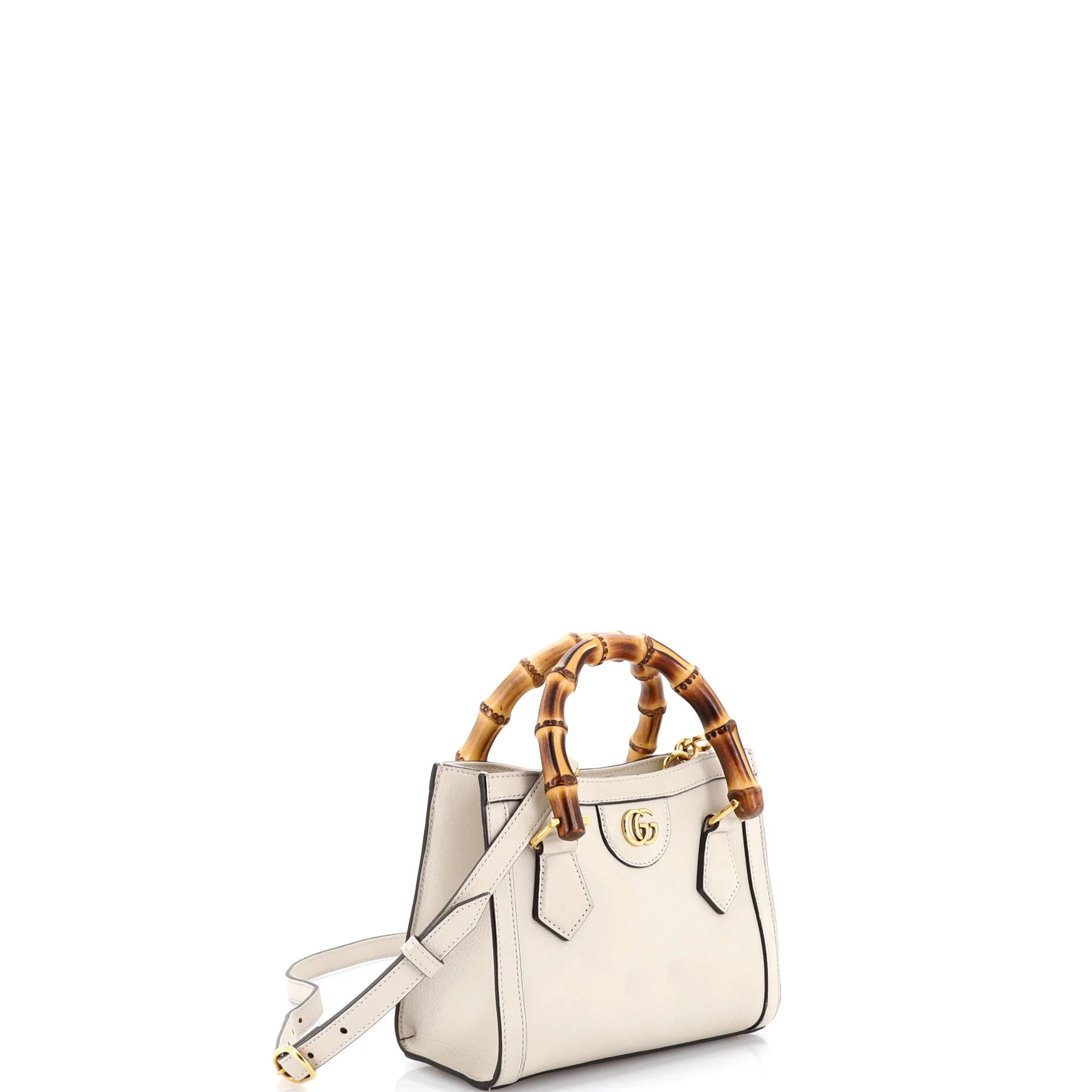 Diana NM Bamboo Handle Tote Leather Mini - Image 2