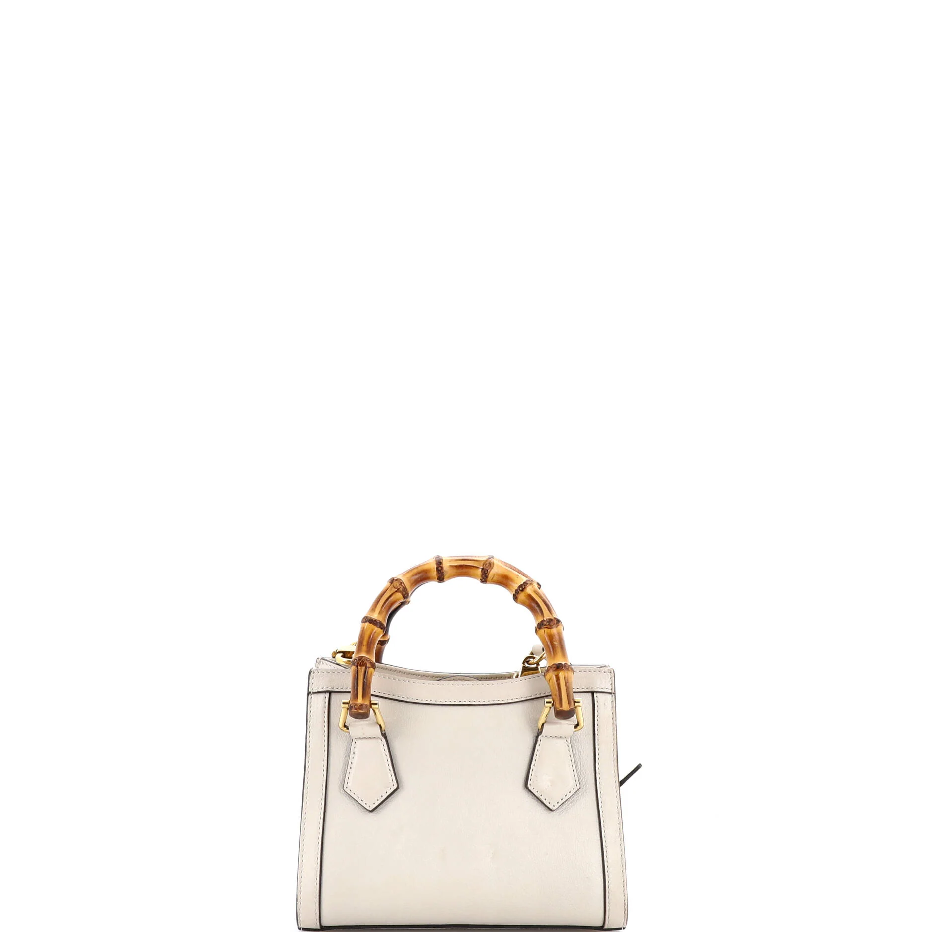 Diana NM Bamboo Handle Tote Leather Mini - Image 3