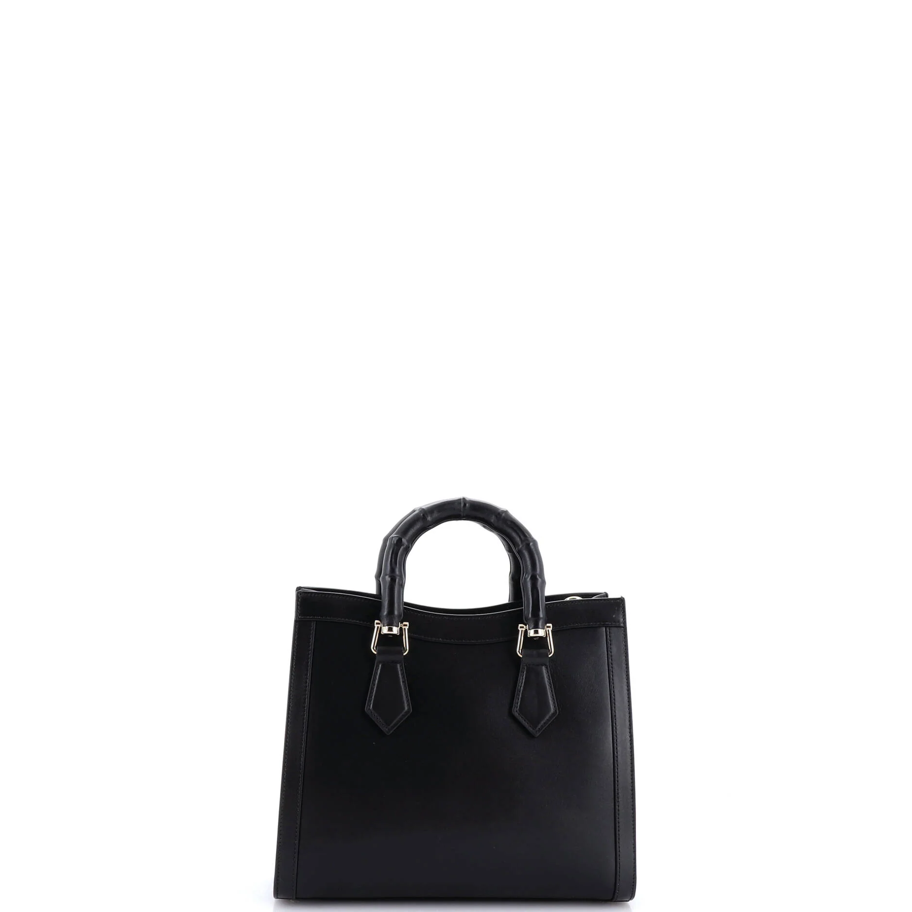 Diana NM Bamboo Handle Tote Leather Small - Image 3