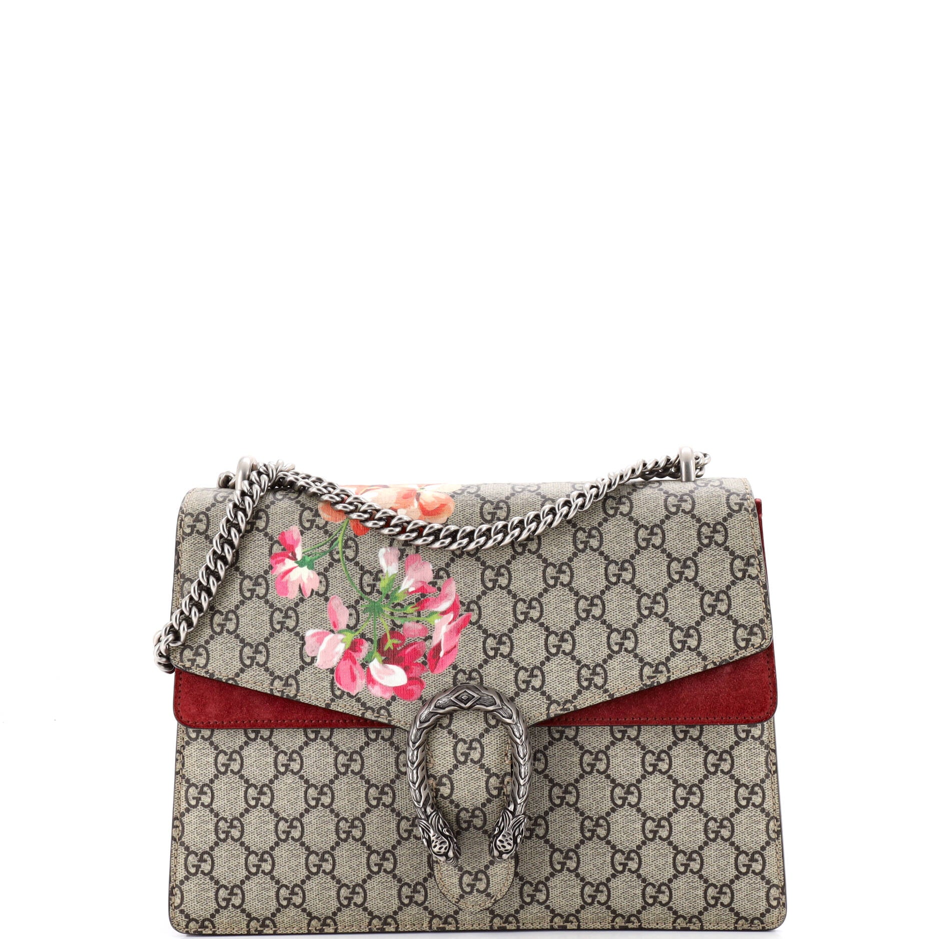 Dionysus Bag Blooms Print GG Coated Canvas Medium