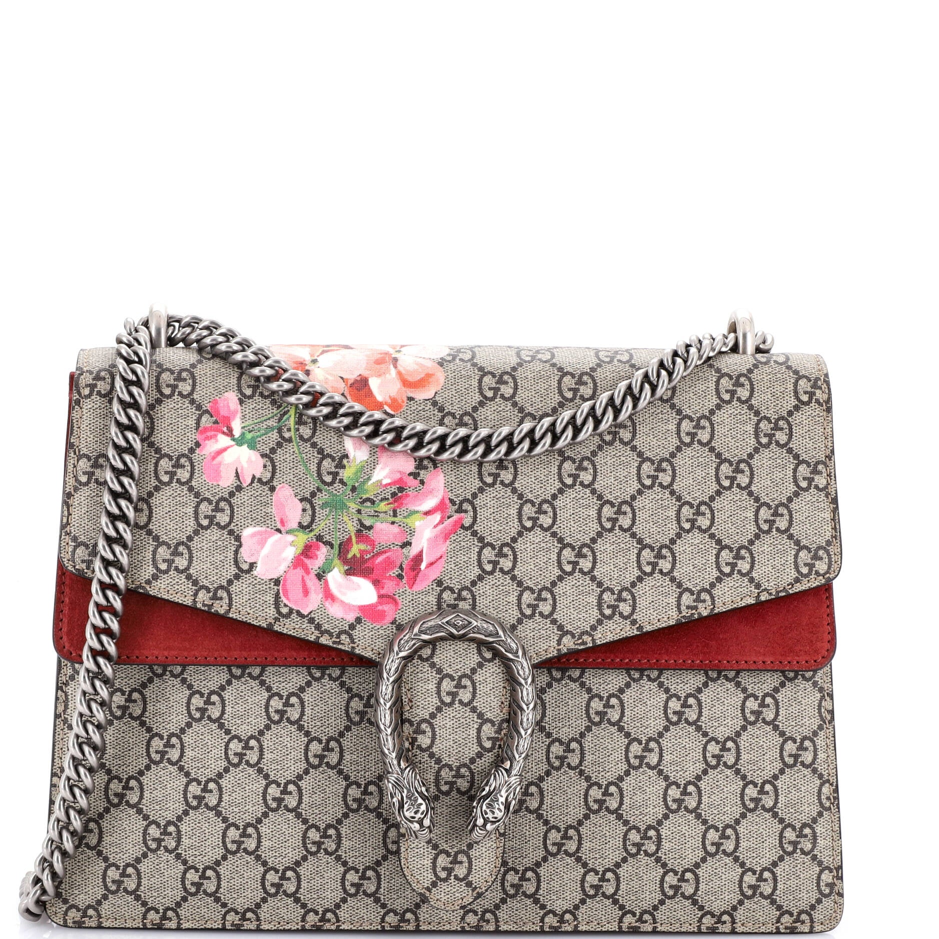 Dionysus Bag Blooms Print GG Coated Canvas Medium