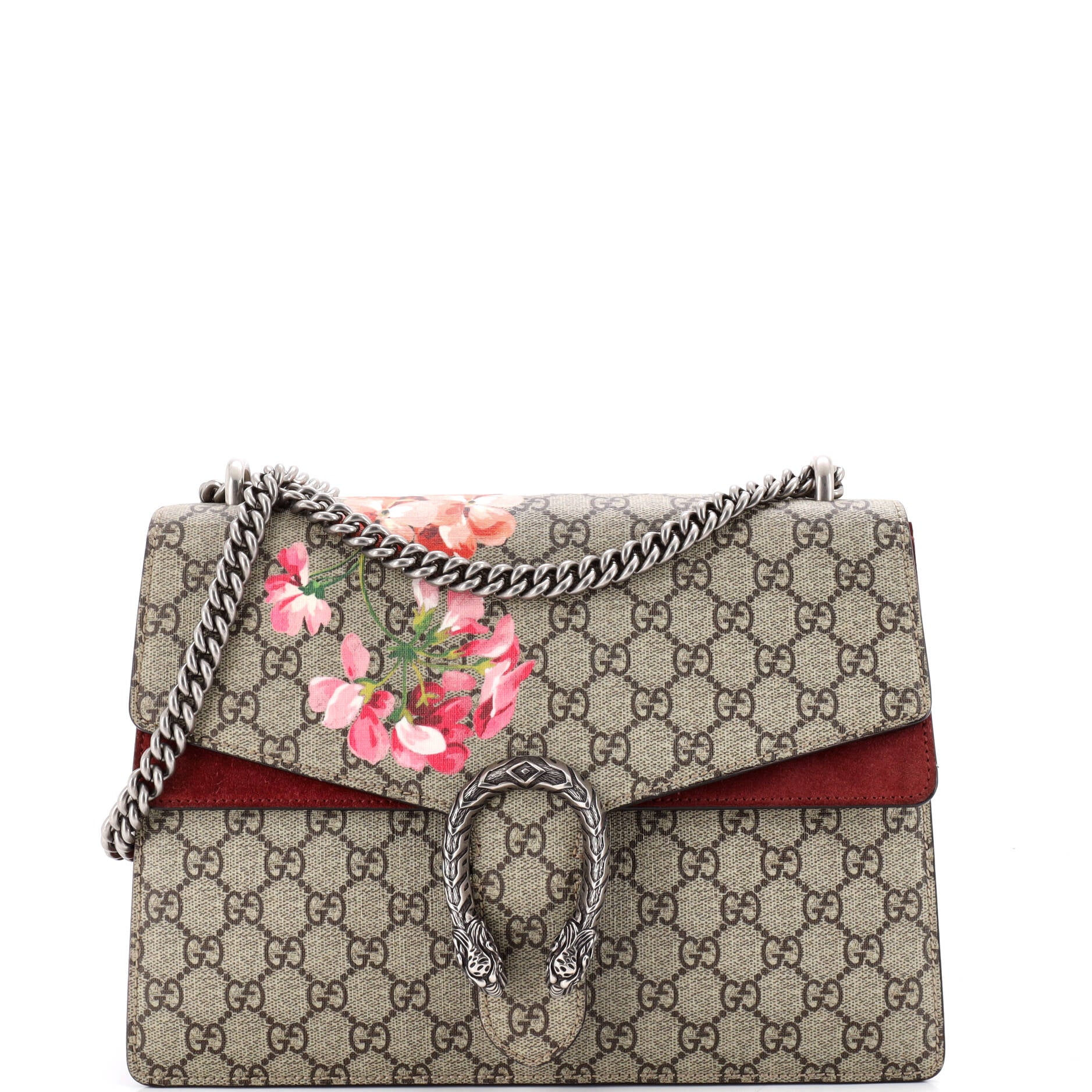 Dionysus Bag Blooms Print GG Coated Canvas Medium