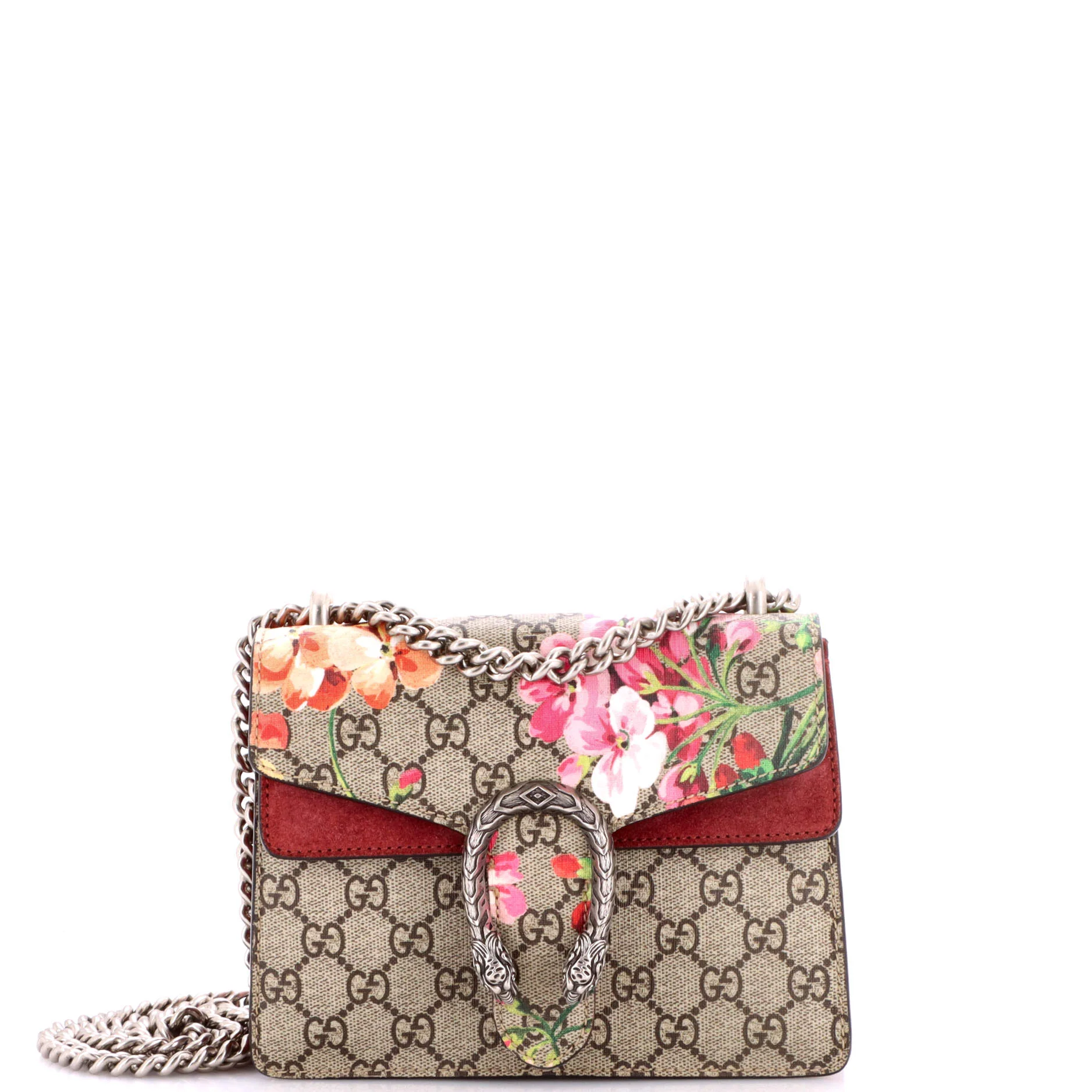 Dionysus Bag Blooms Print GG Coated Canvas Mini