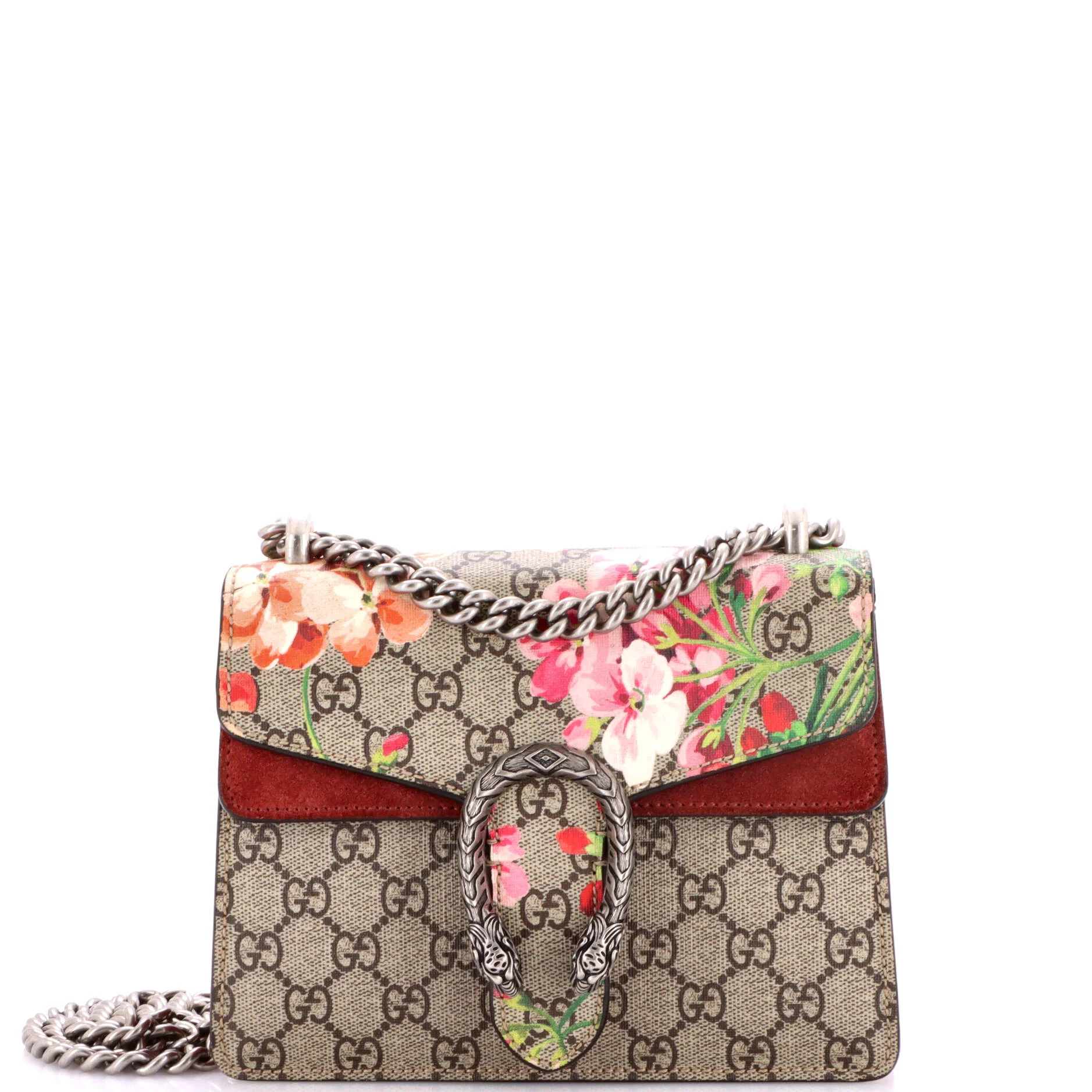 Dionysus Bag Blooms Print GG Coated Canvas Mini