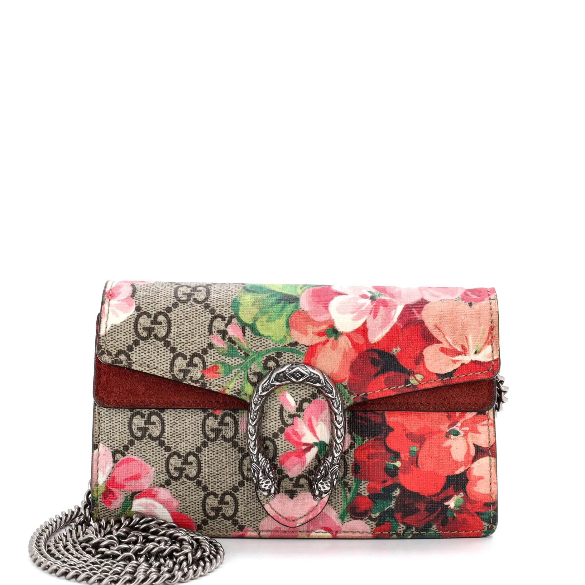 Dionysus Bag Blooms Print GG Coated Canvas Super Mini