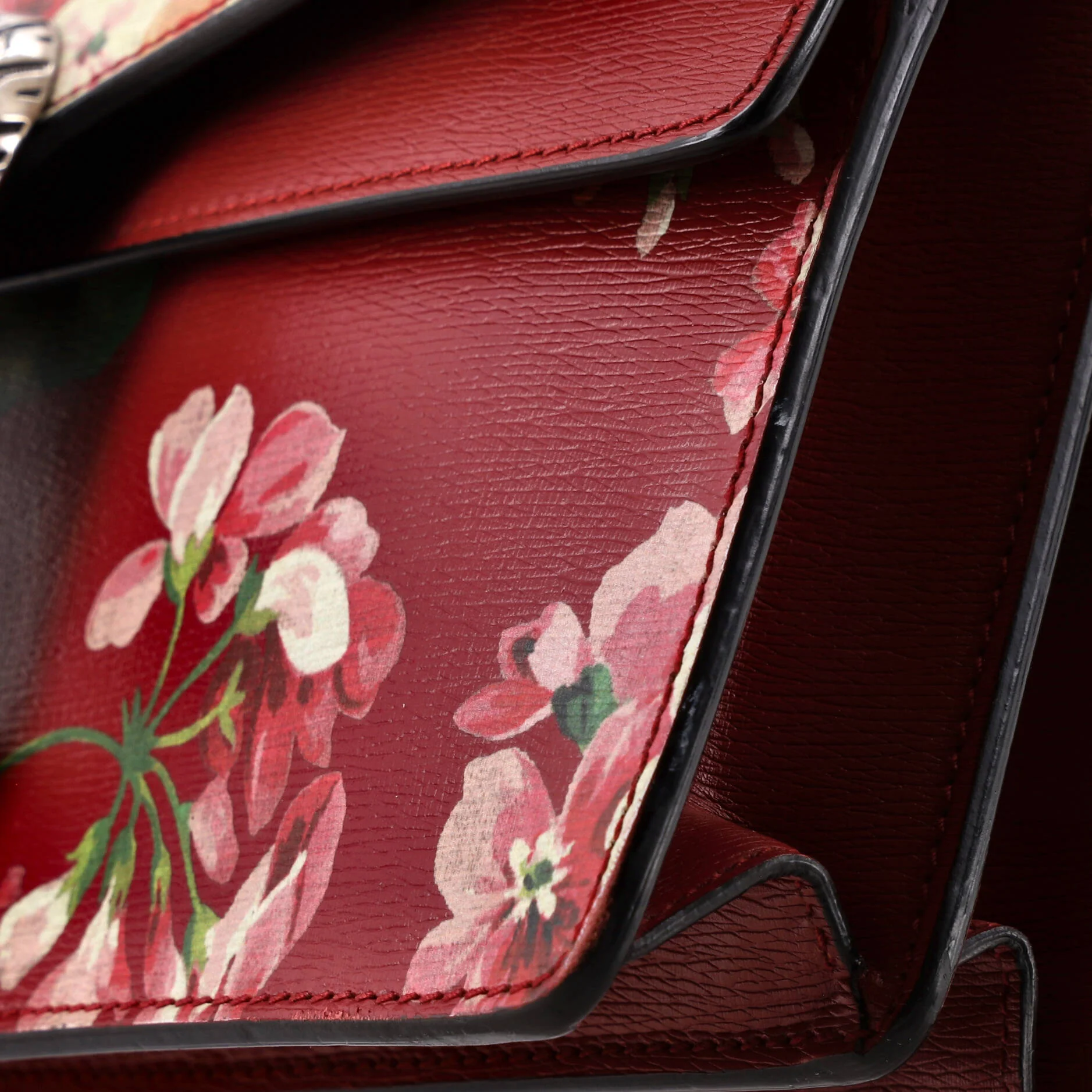 Dionysus Bag Blooms Print Leather Small - Image 6