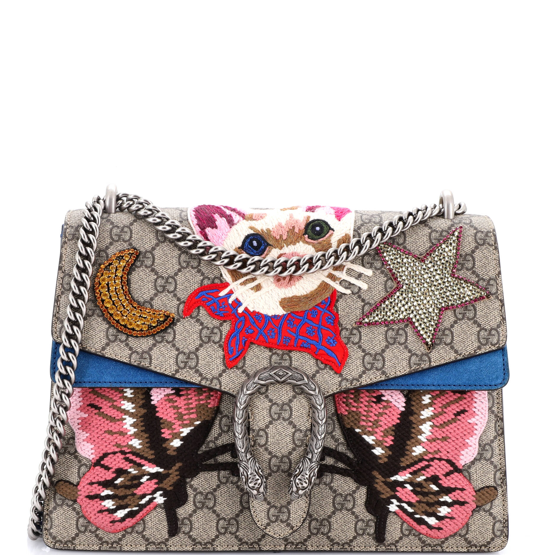 Dionysus Bag Embellished GG Coated Canvas Medium