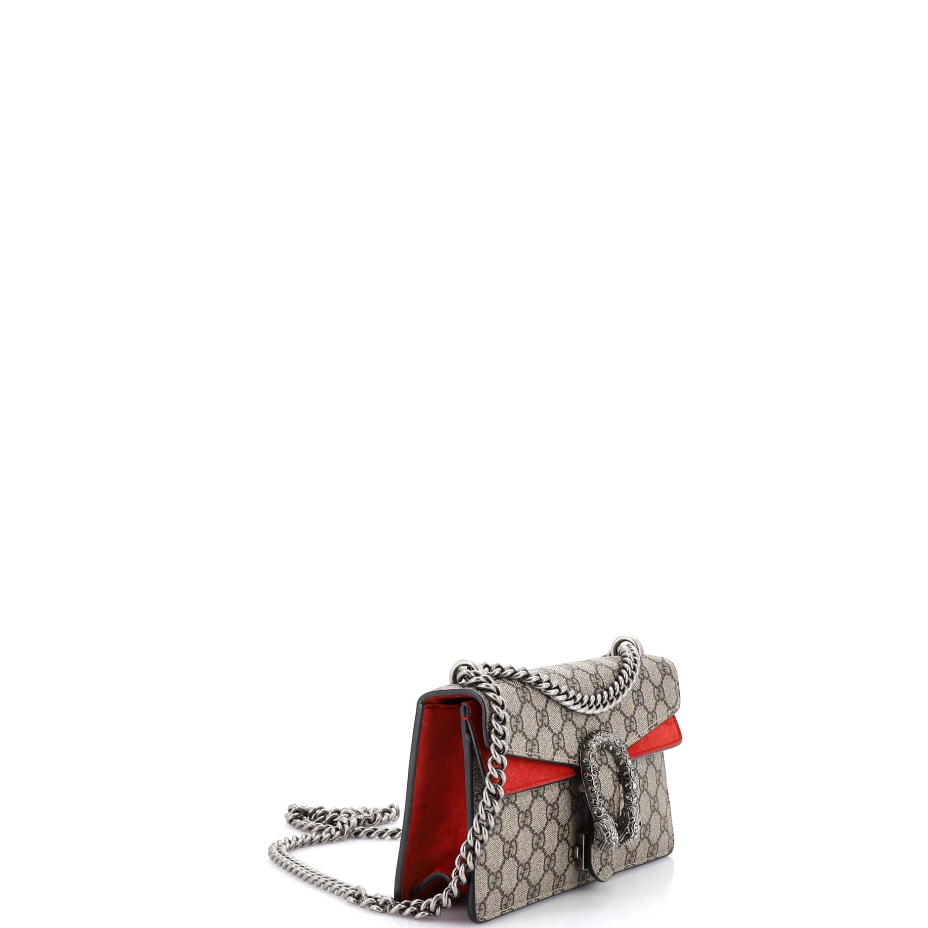 Dionysus Bag GG Coated Canvas with Crystal Embellished Metal Small - Image 2