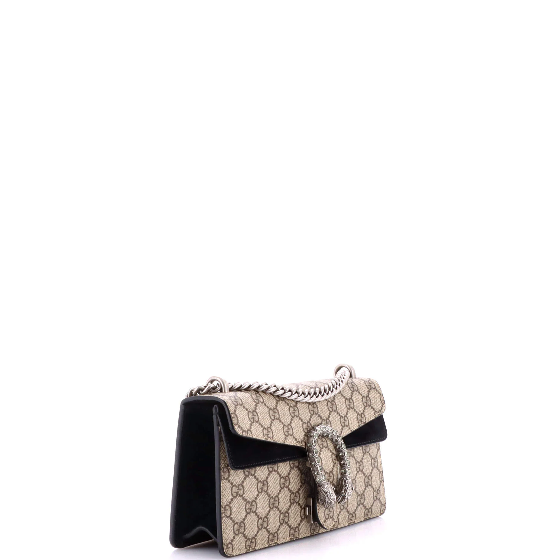 Dionysus Bag GG Coated Canvas with Crystal Embellished Metal Small - Image 2