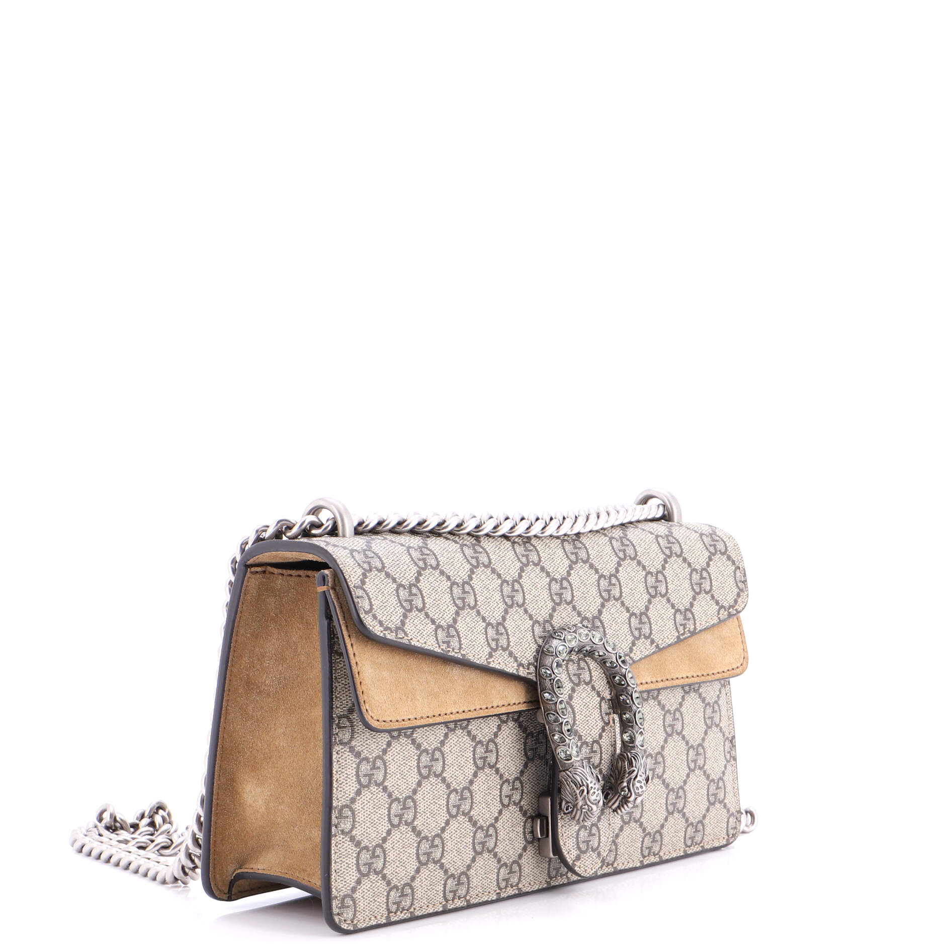 Dionysus Bag GG Coated Canvas with Crystal Embellished Metal Small - Image 2
