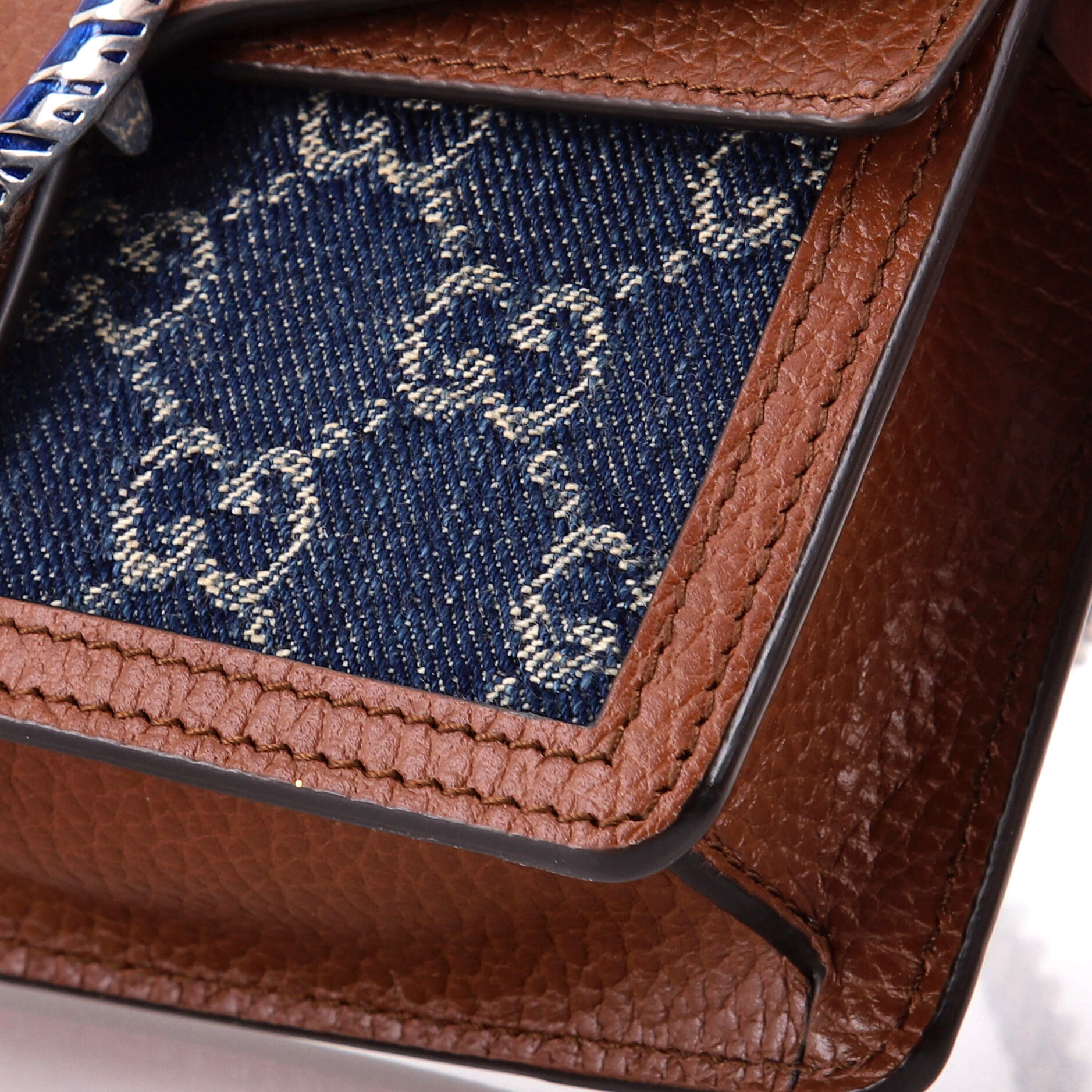 Dionysus Bag GG Denim Super Mini - Image 6