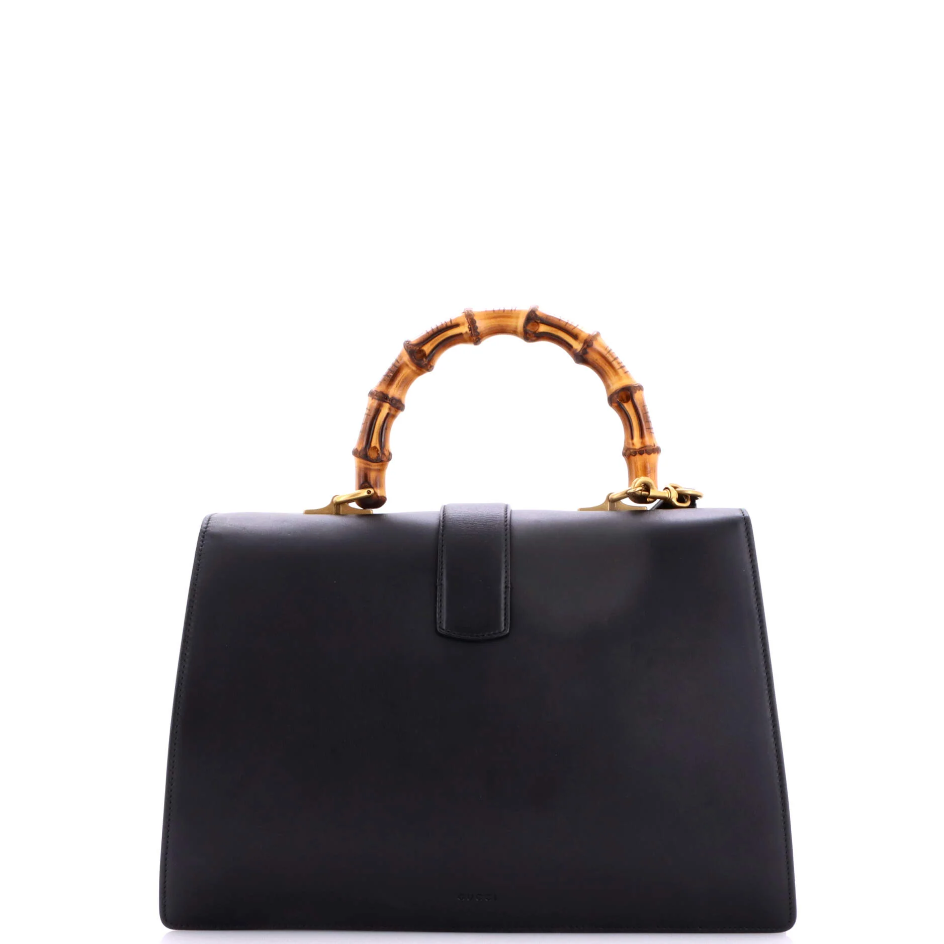 Dionysus Bamboo Top Handle Bag Leather Large - Image 4