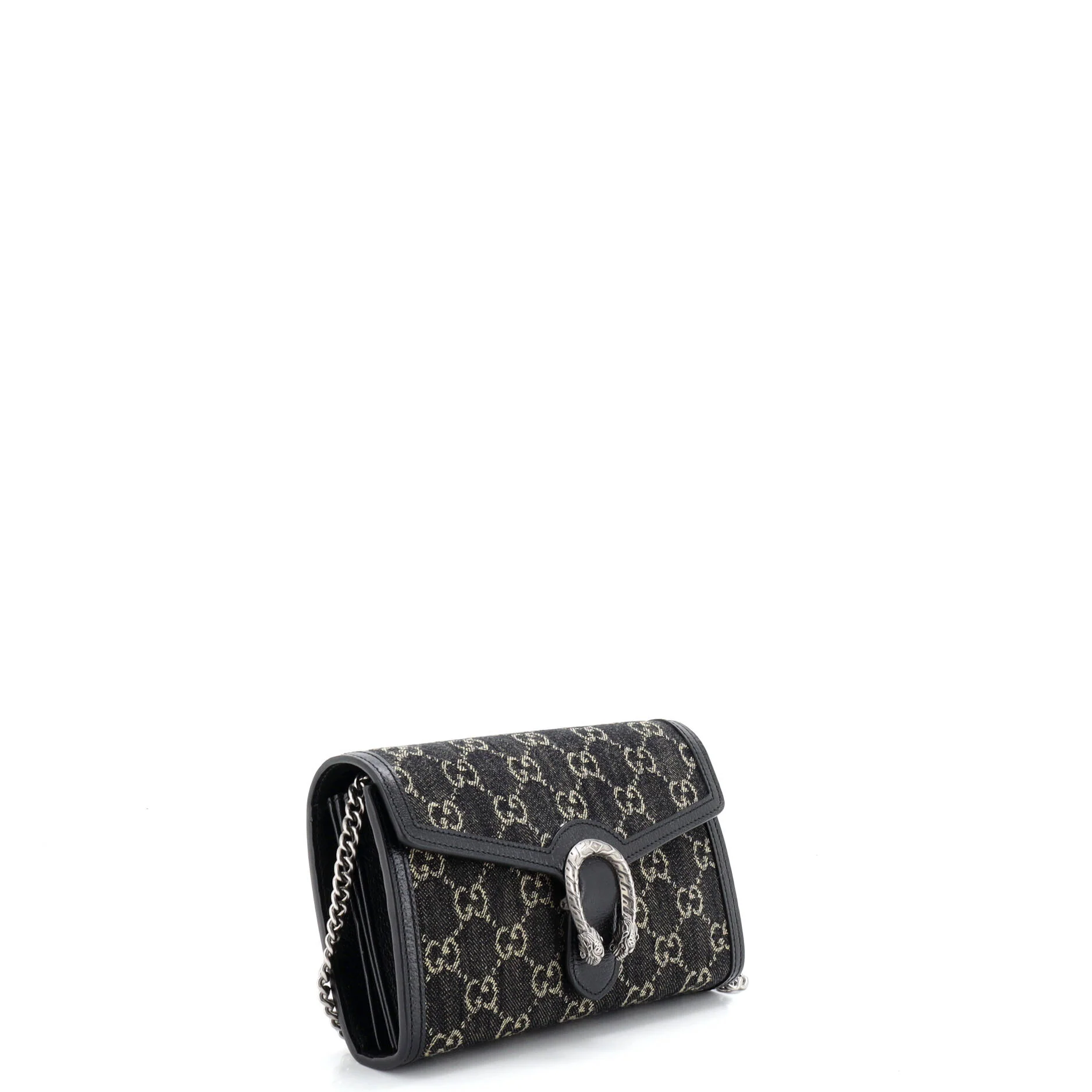 Dionysus Chain Wallet GG Denim Small - Image 2
