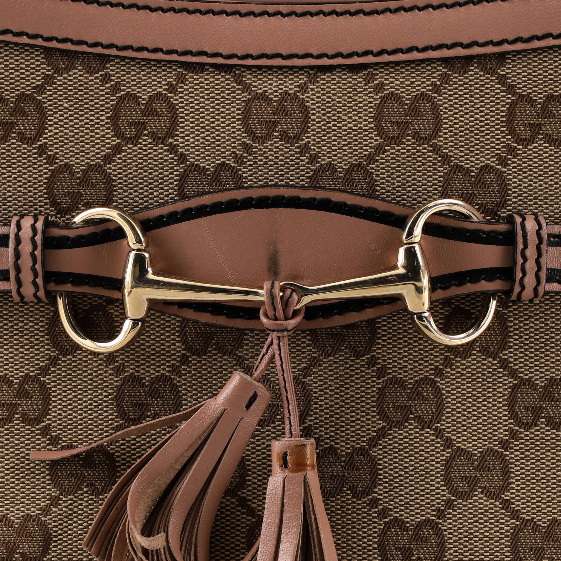 Emily Chain Flap Shoulder Bag GG Canvas and Leather Medium - Image 6